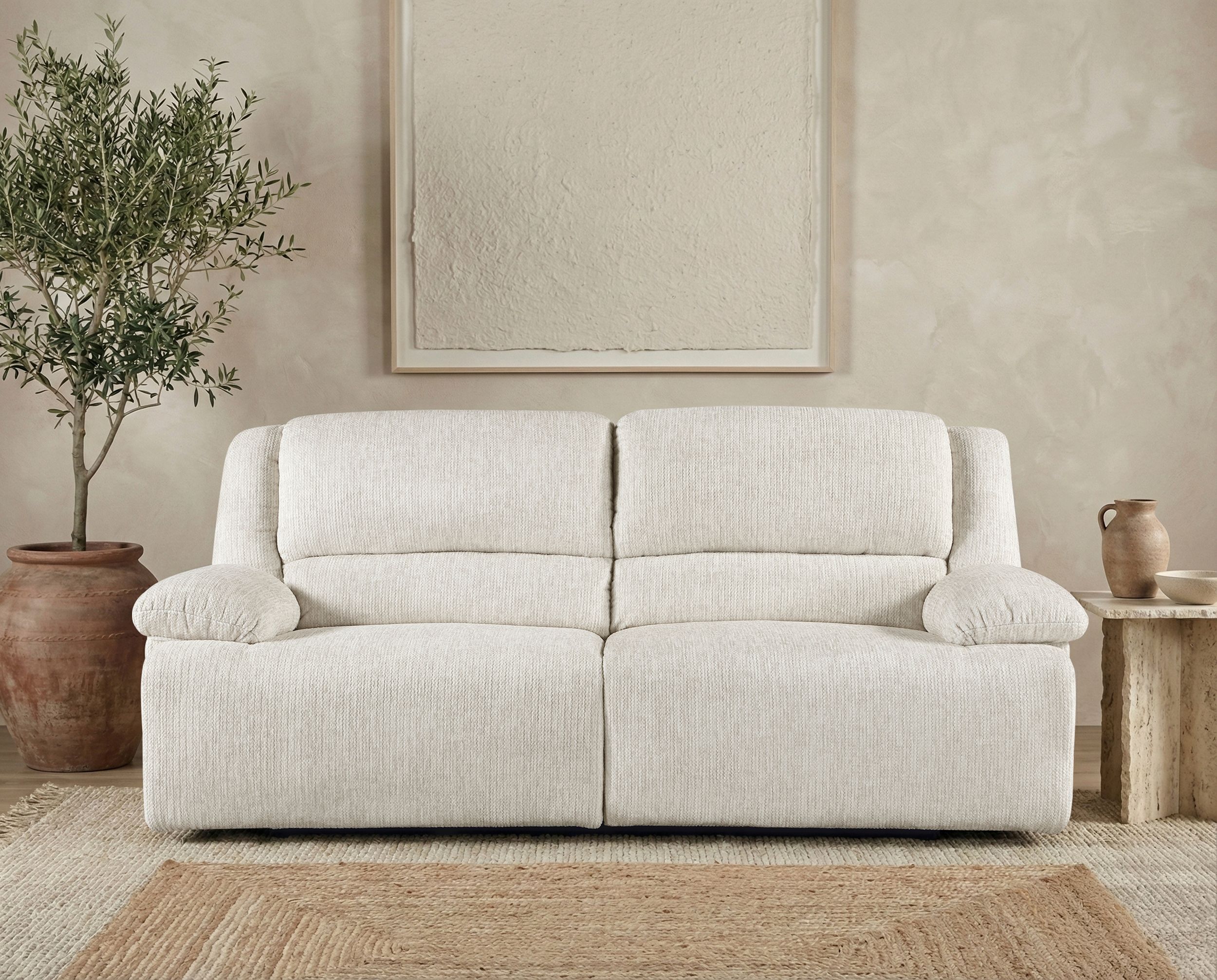 Caliber Microfiber Double Reclining Living Room Set