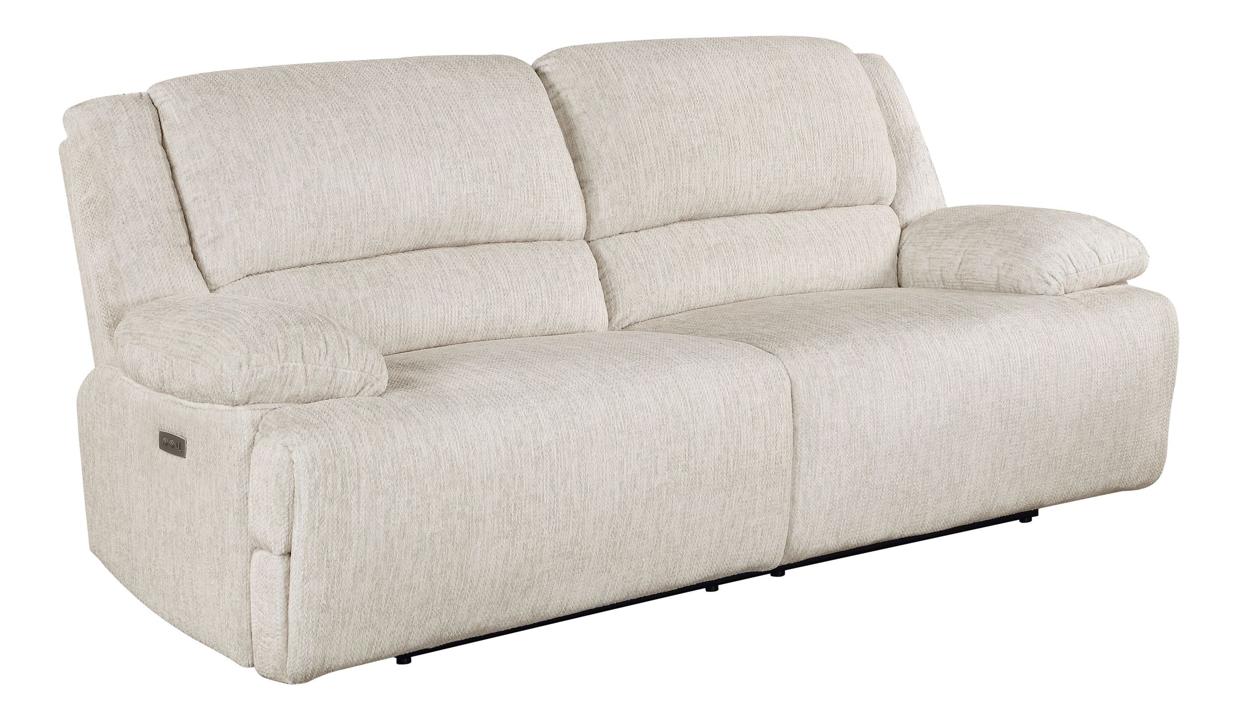 Caliber Microfiber Power Double Reclining Sofa