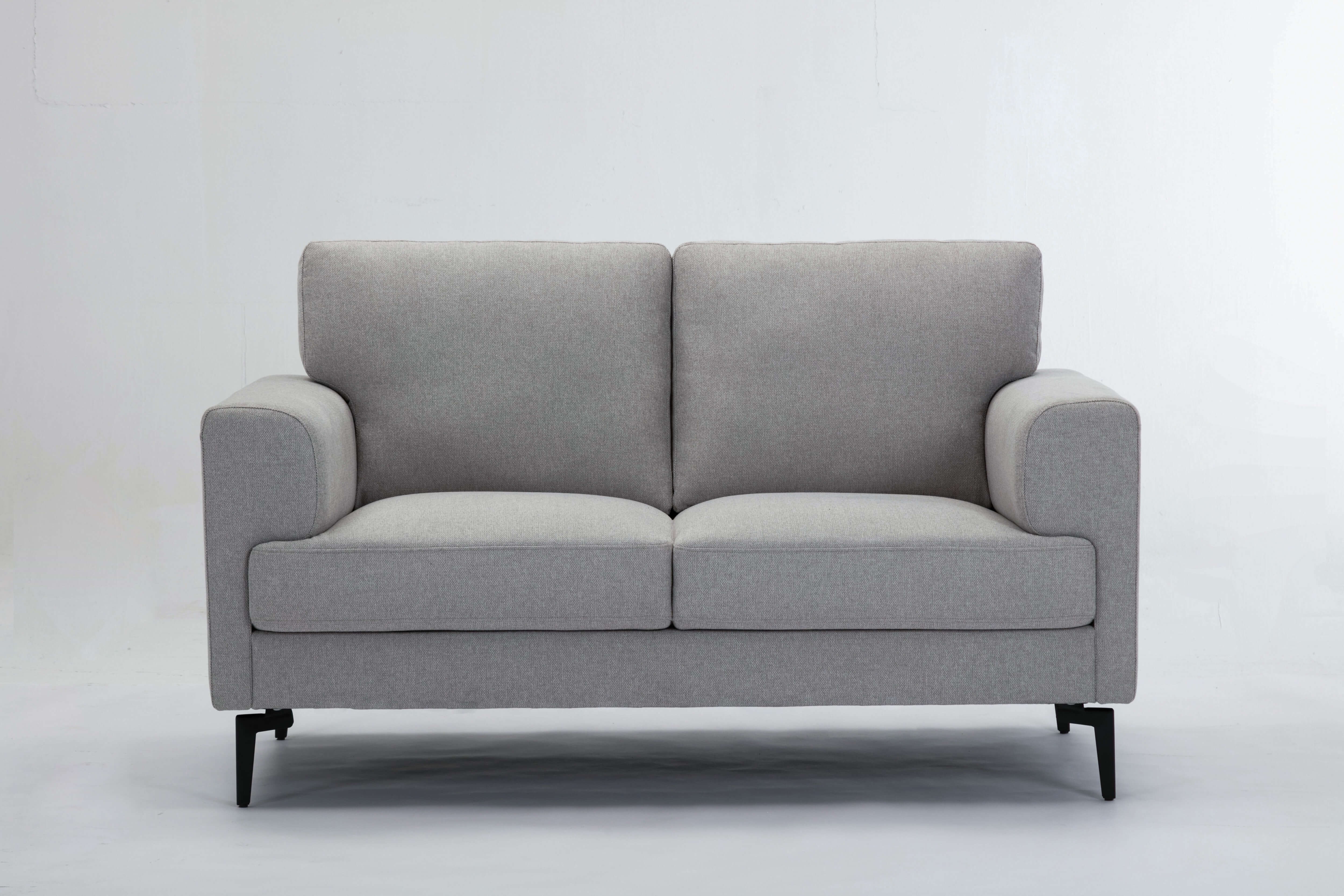 Kyrene Grey Fabric Loveseat