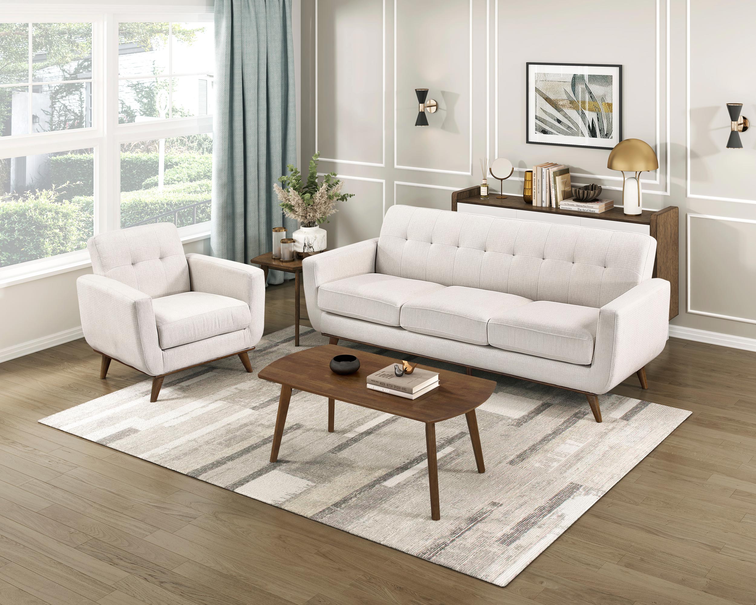 Martina Polyester Living Room Set