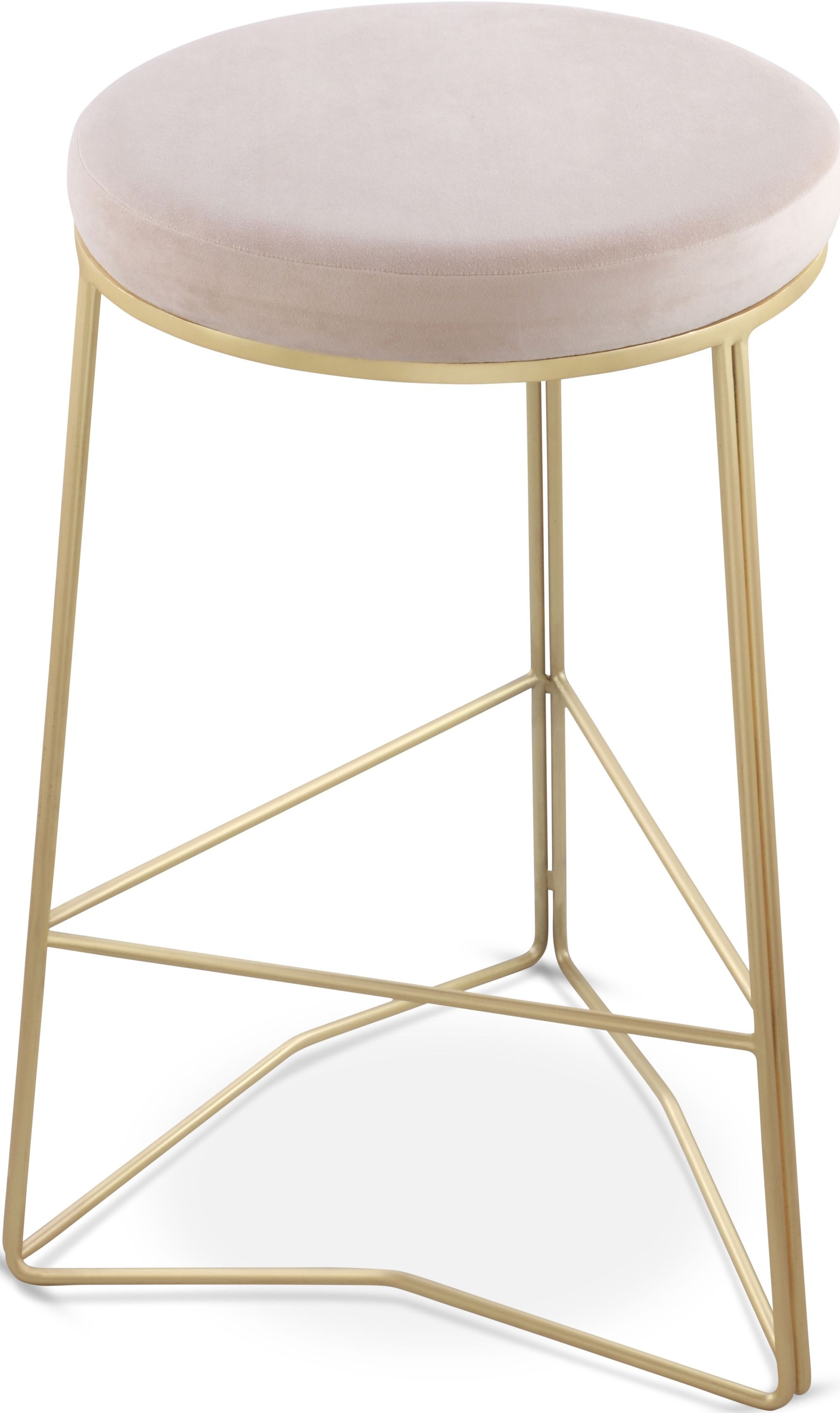 Tres Velvet Counter Stool
