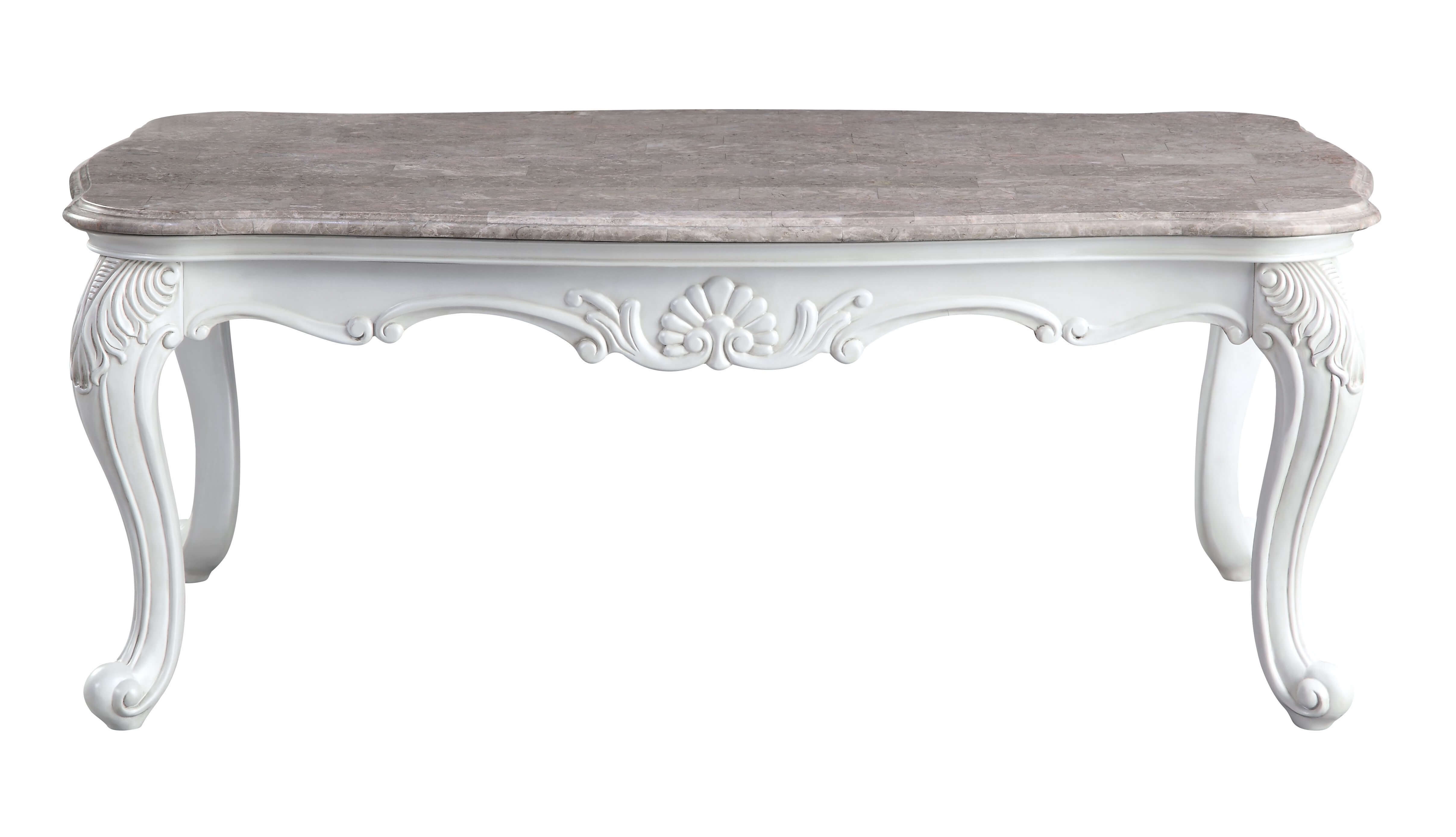 Ciddrenar Marble/Wood Coffee Table