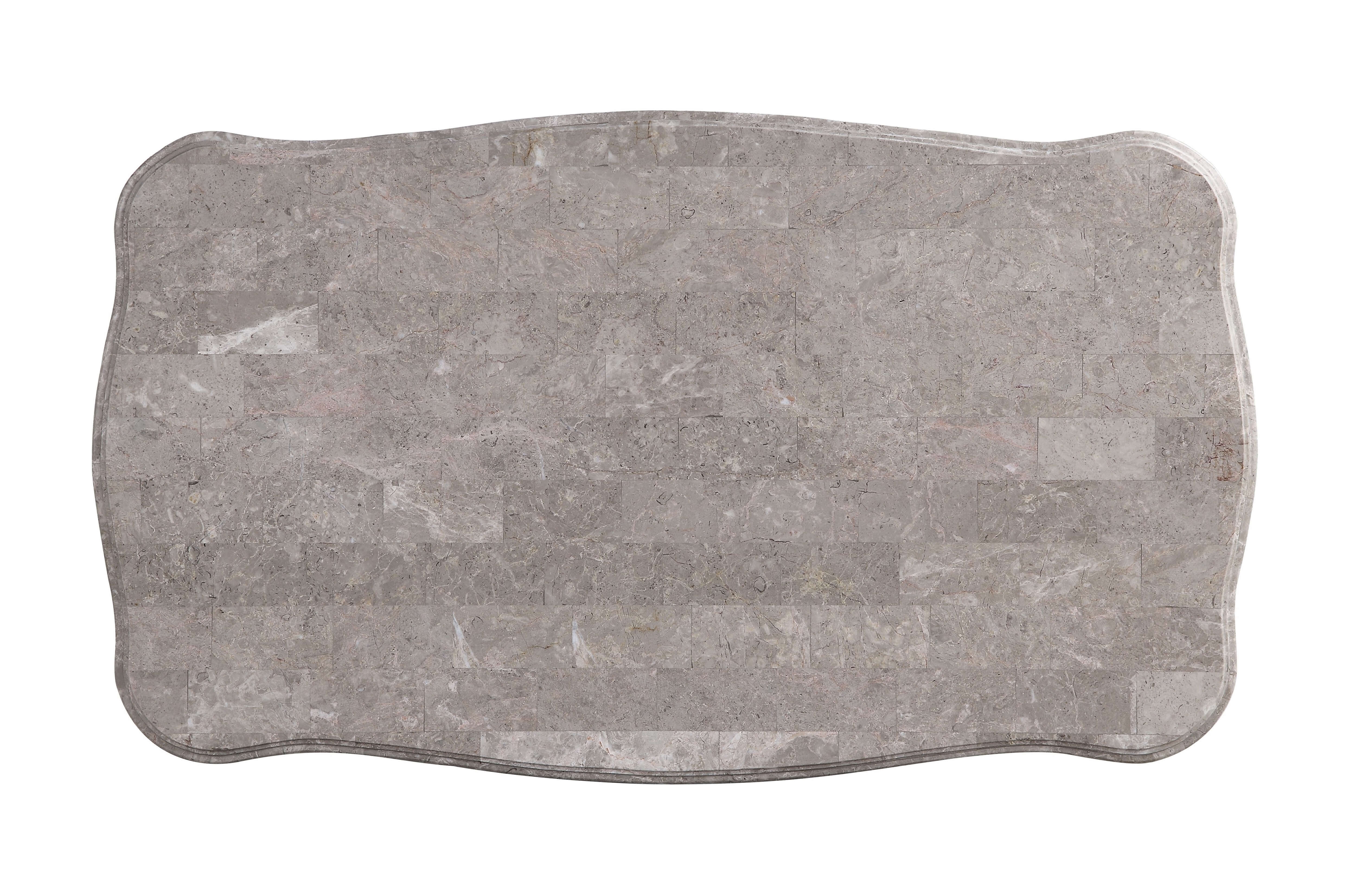 Ciddrenar Marble/Wood Coffee Table