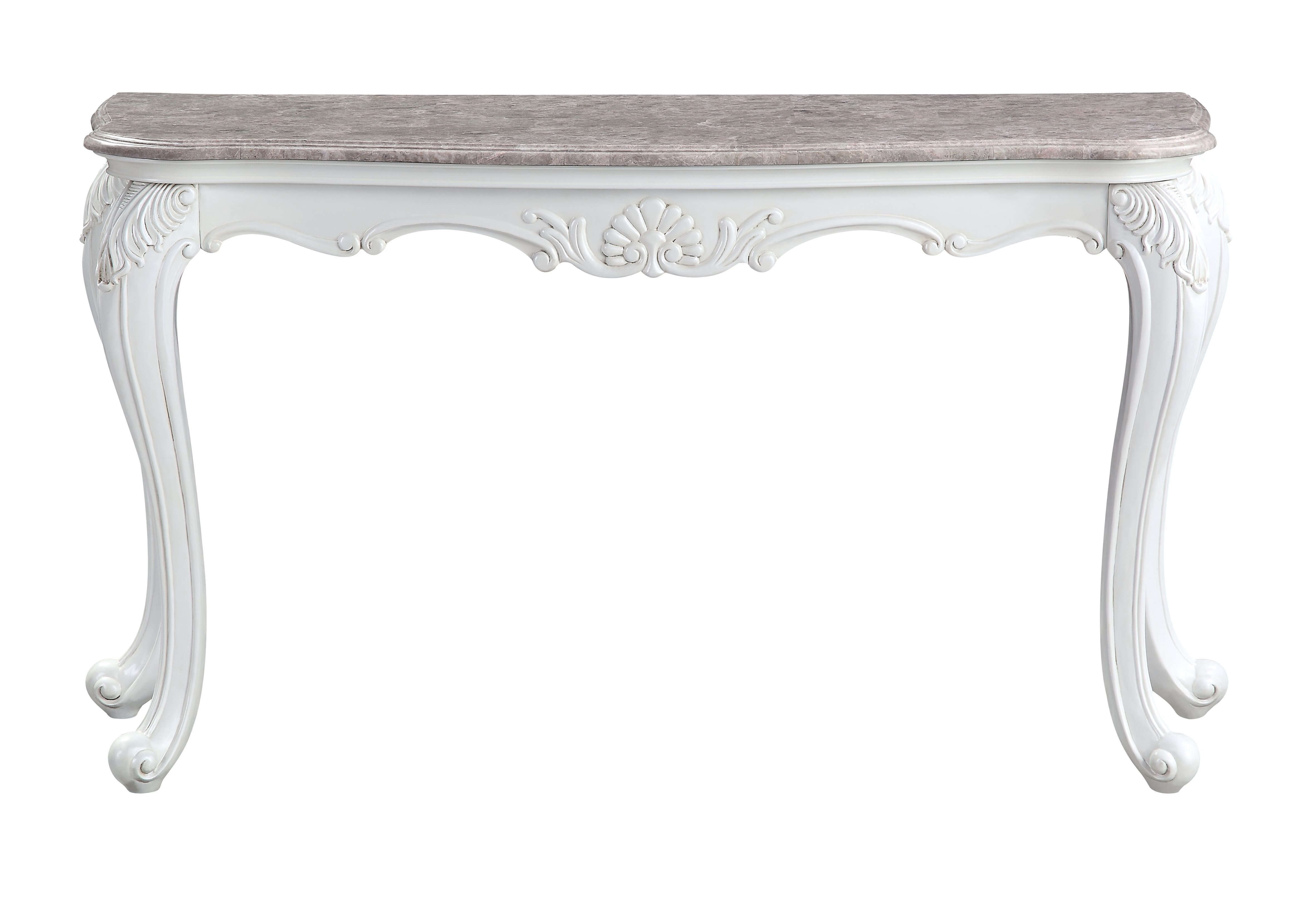 Ciddrenar Marble/Wood Sofa Table