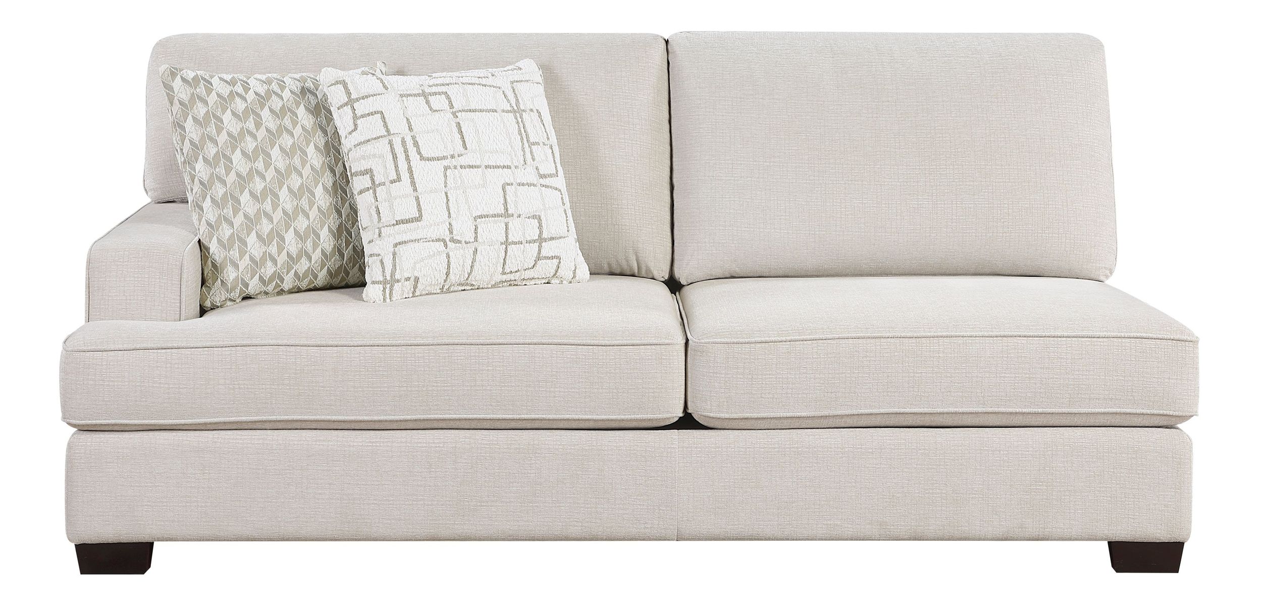 Livia L-Shaped Chenille 3‑Piece Modular Sectional