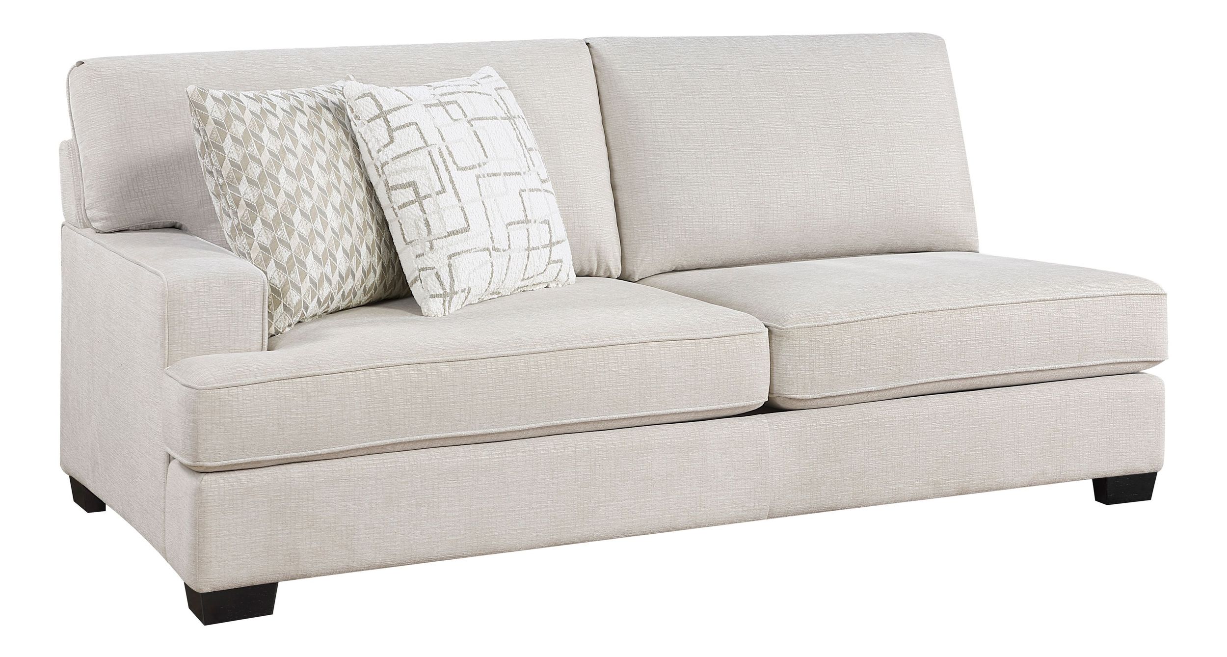 Livia L-Shaped Chenille 3‑Piece Modular Sectional