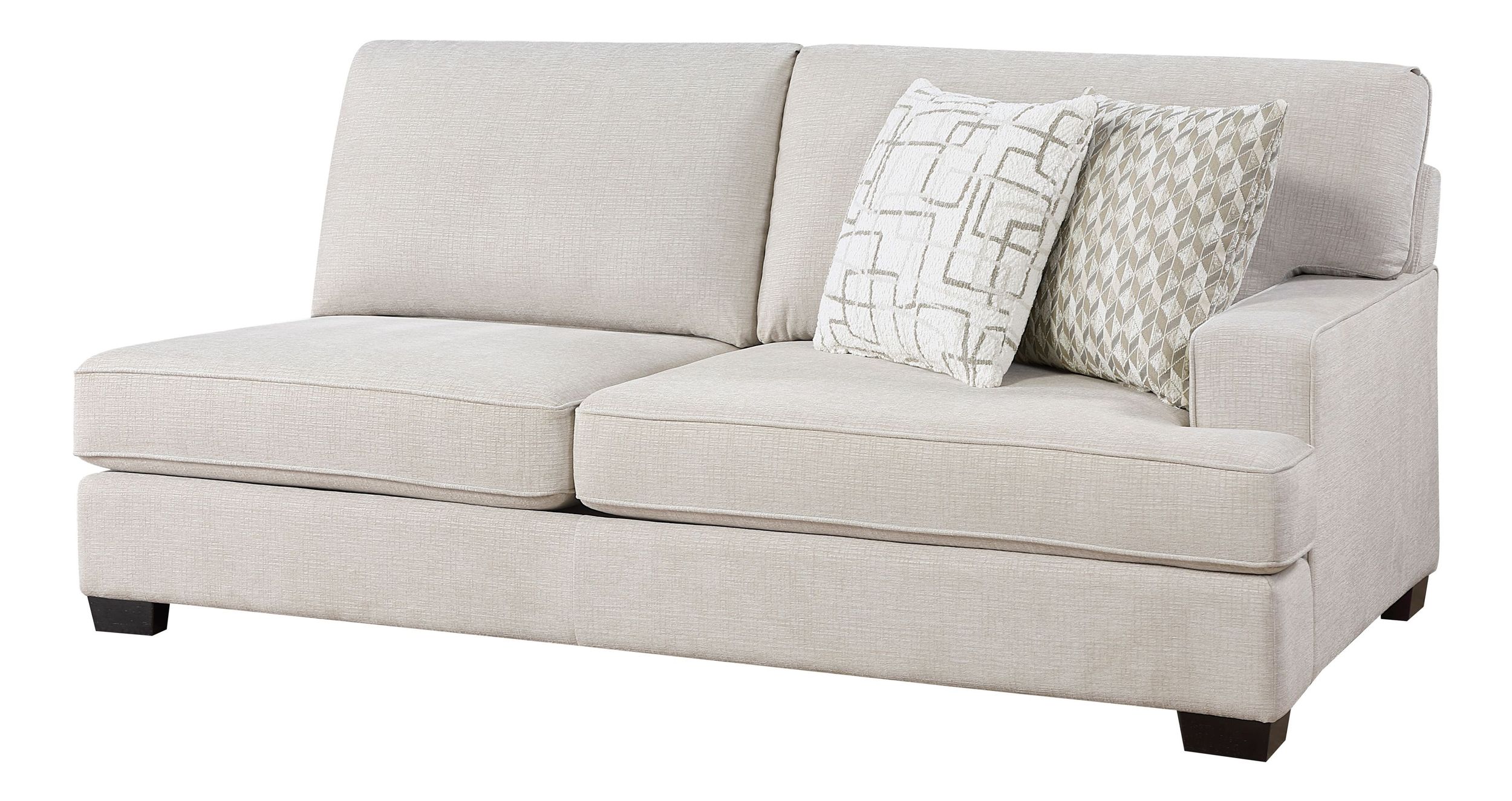 Livia L-Shaped Chenille 3‑Piece Modular Sectional