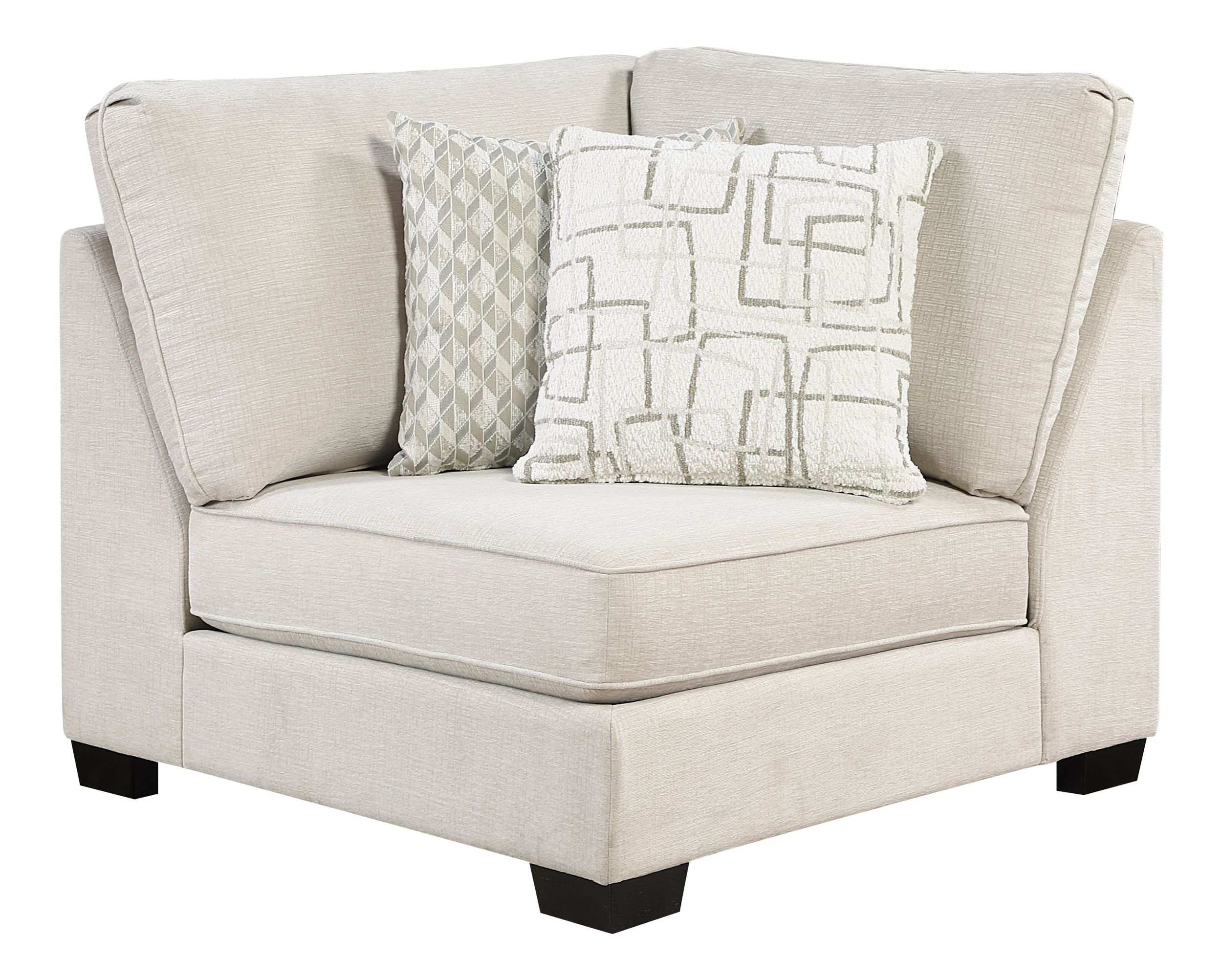 Livia L-Shaped Chenille 3‑Piece Modular Sectional