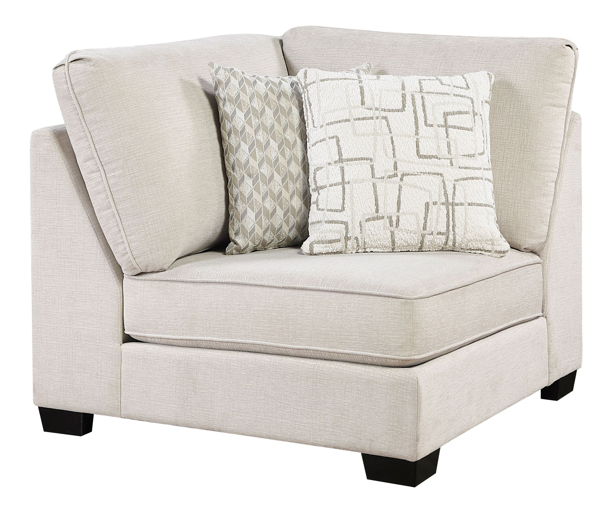 Livia L-Shaped Chenille 3‑Piece Modular Sectional