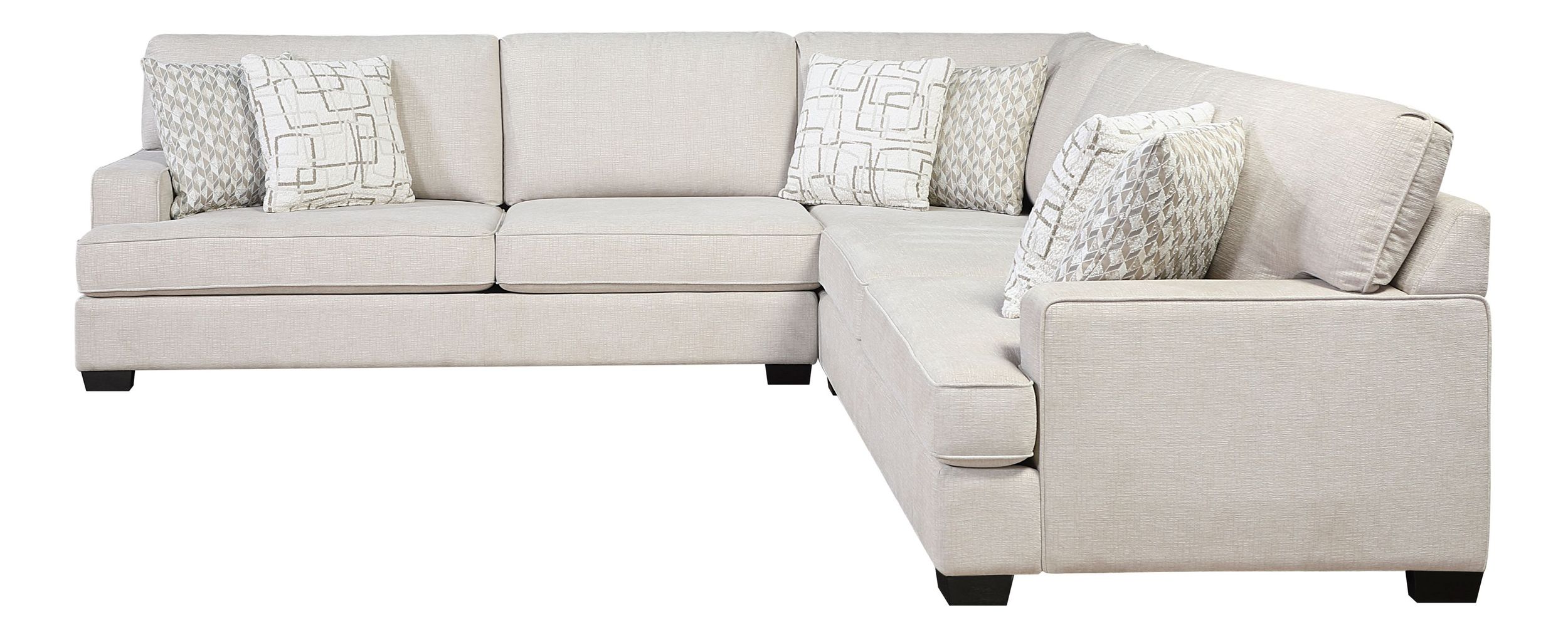 Livia L-Shaped Chenille 3‑Piece Modular Sectional