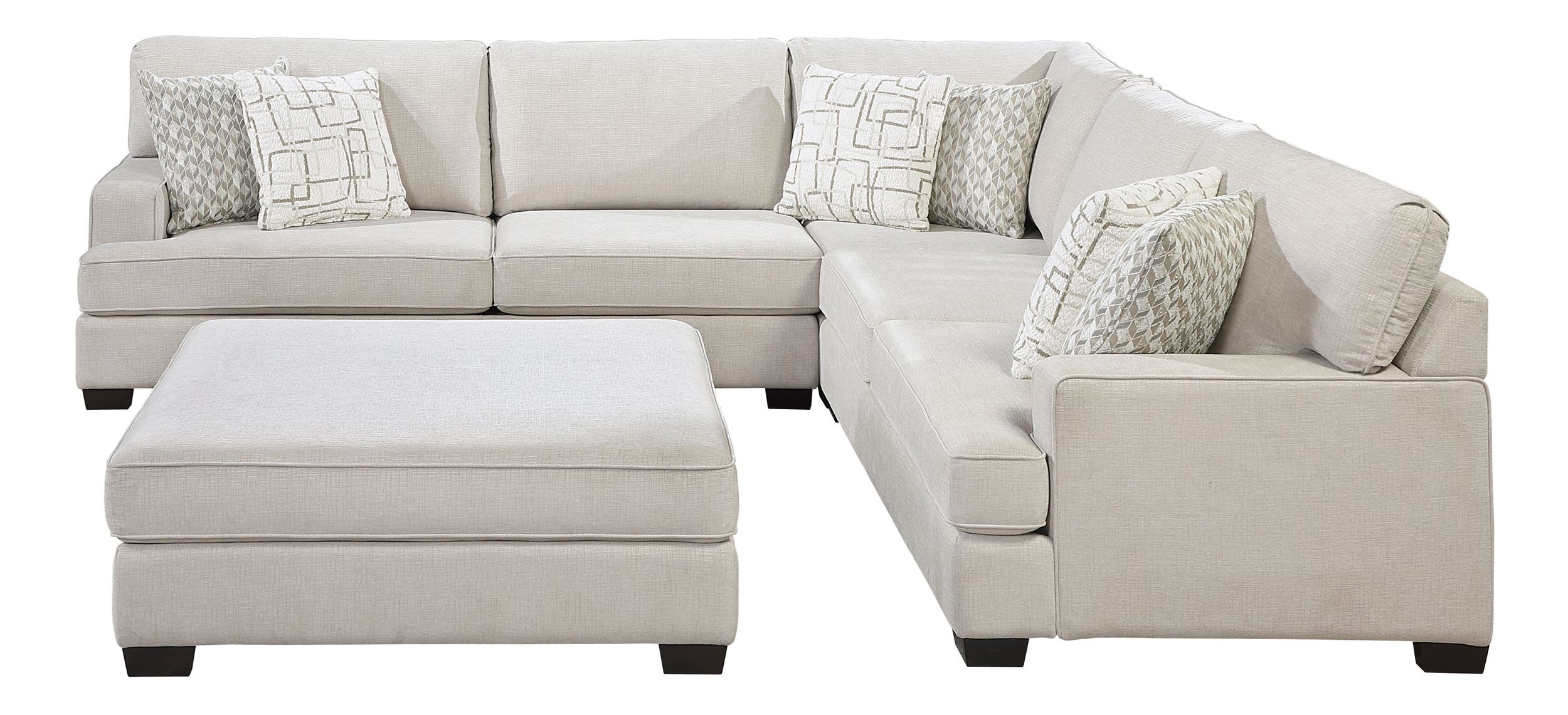 Livia Square Chenille Ottoman