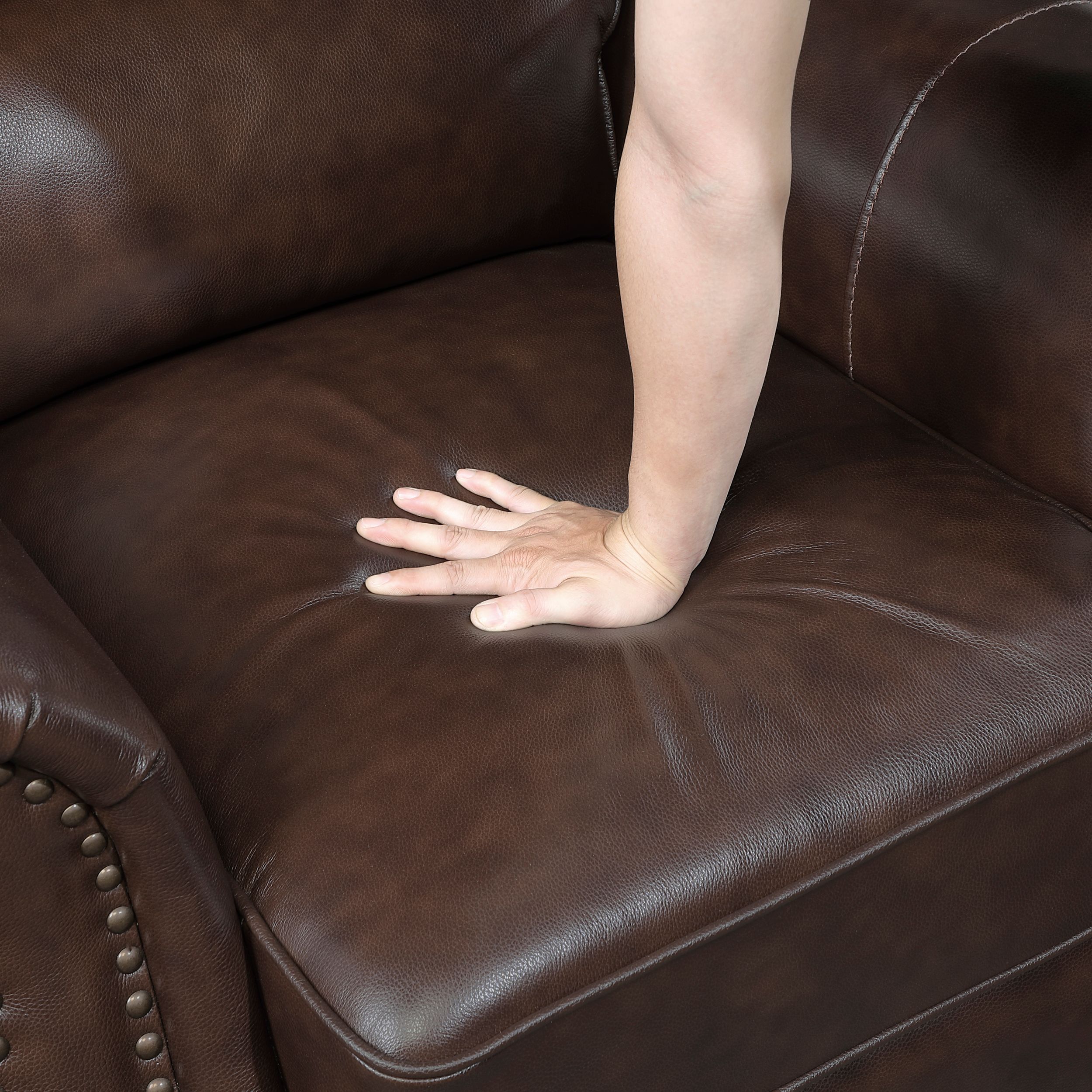 Remington Leather Loveseat