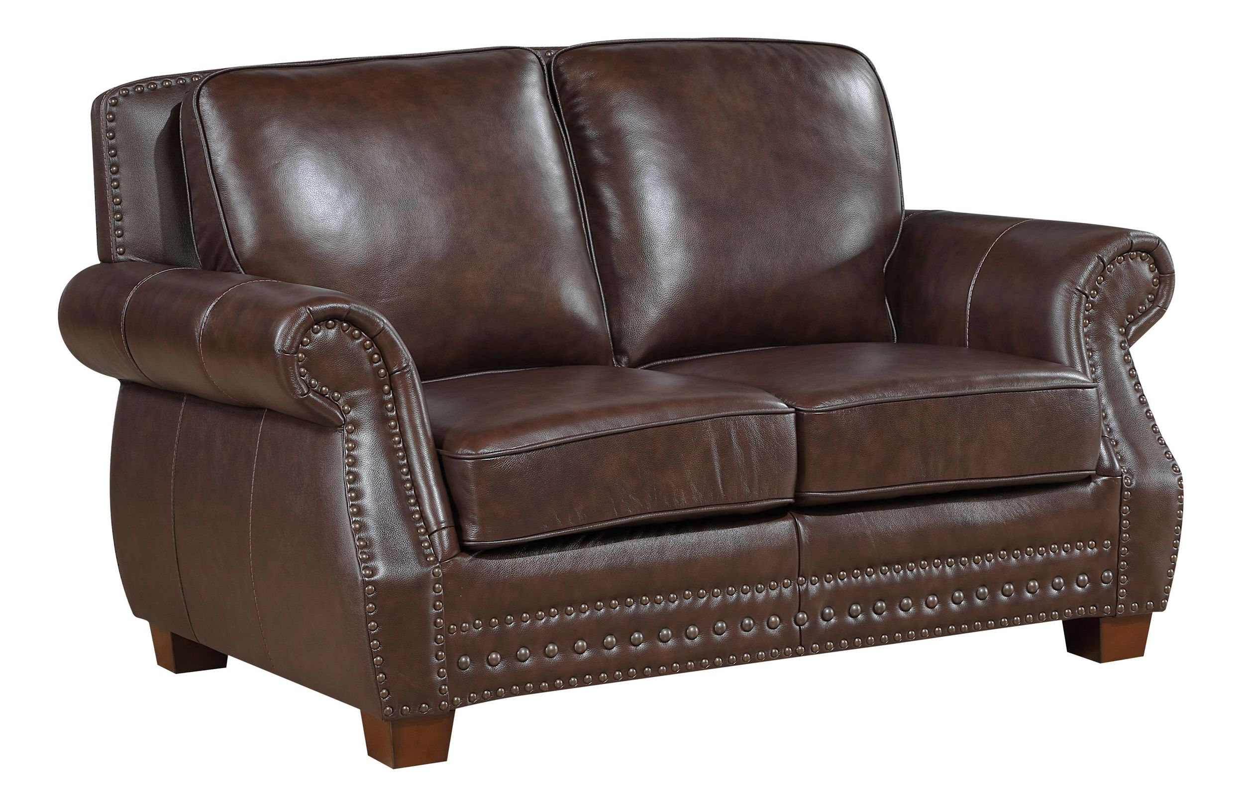 Remington Leather Loveseat