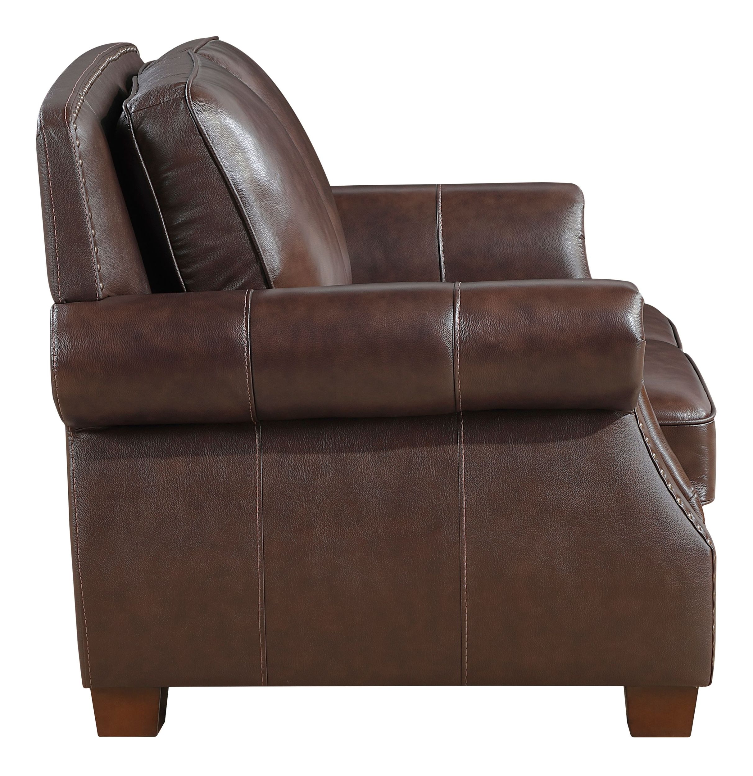 Remington Leather Loveseat