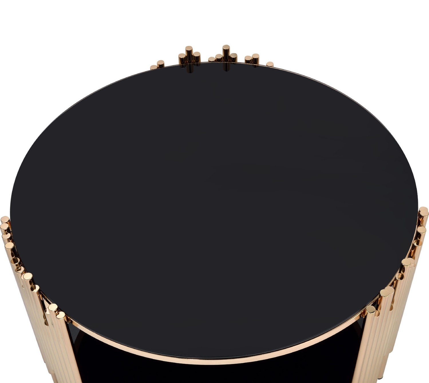 Tanquin Glass/Metal Round Coffee Table