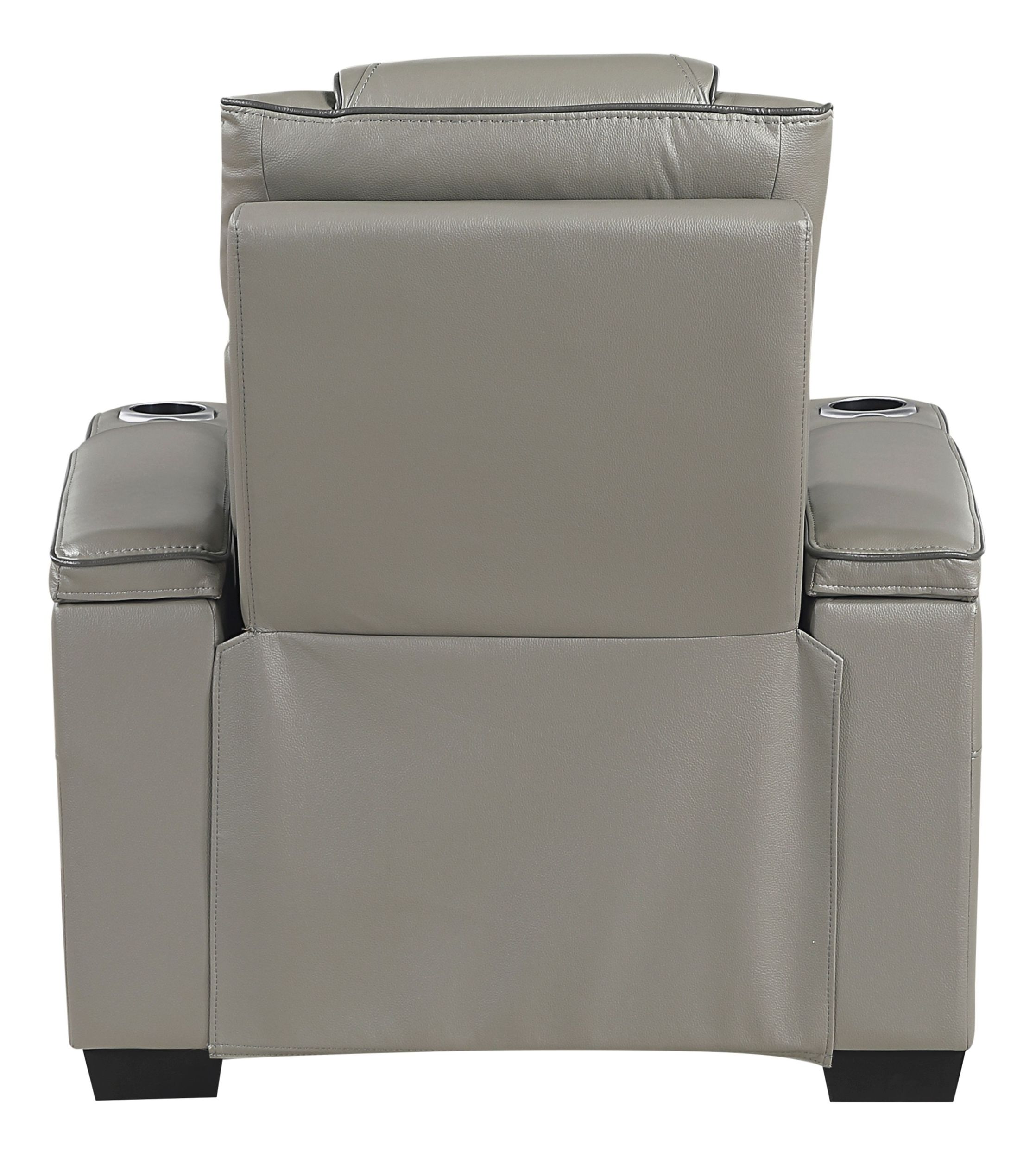 Apex Leather Power Double Reclining Living Room Set with LED Lighting