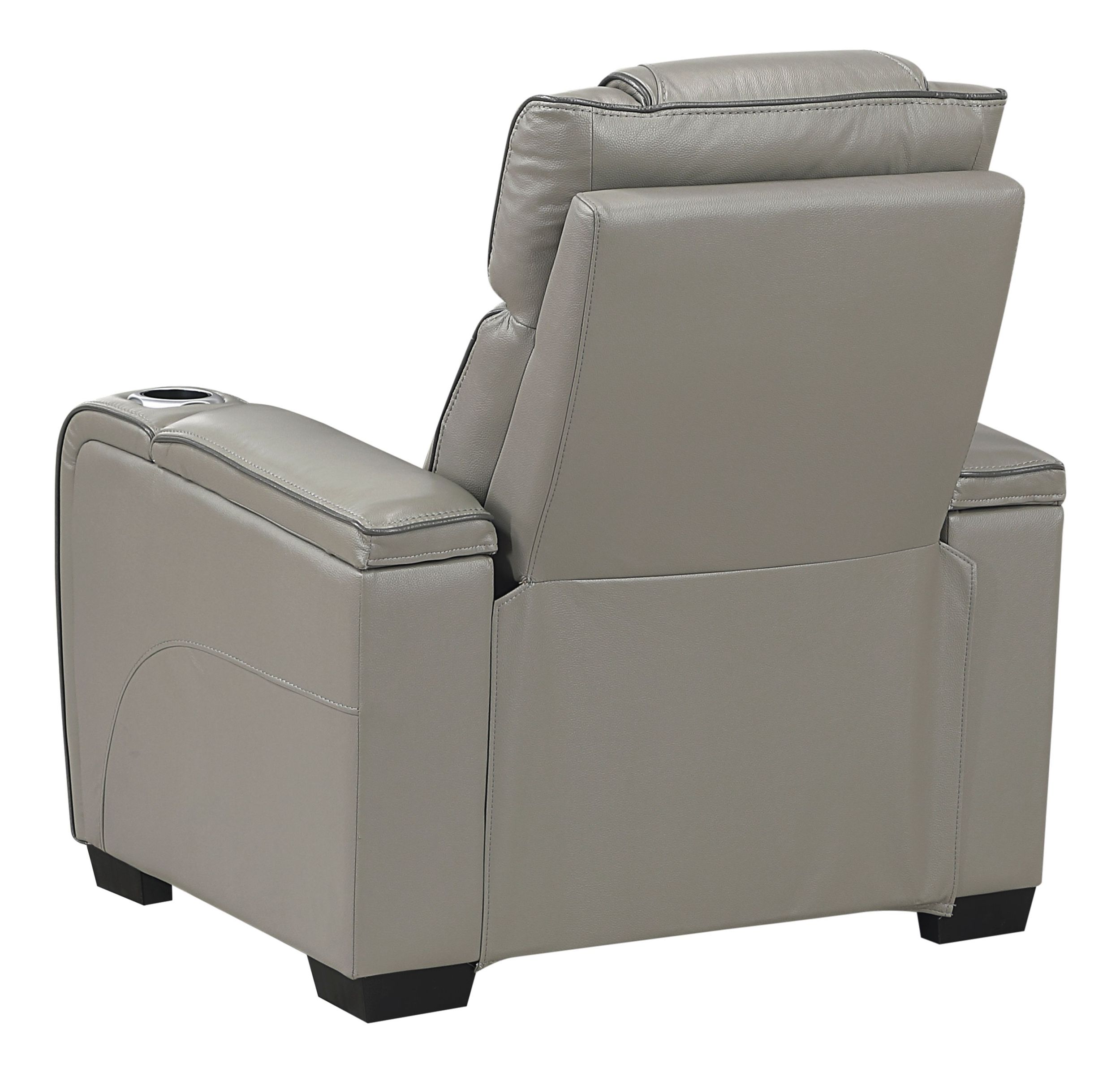 Apex Leather Power Double Reclining Living Room Set with LED Lighting