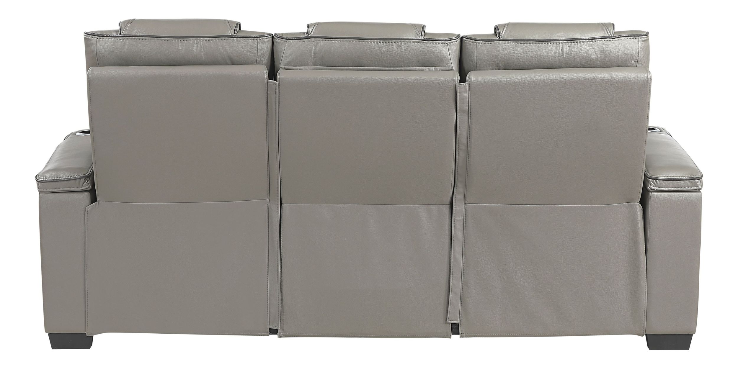 Apex Leather Power Double Reclining Sofa with LED Lighting