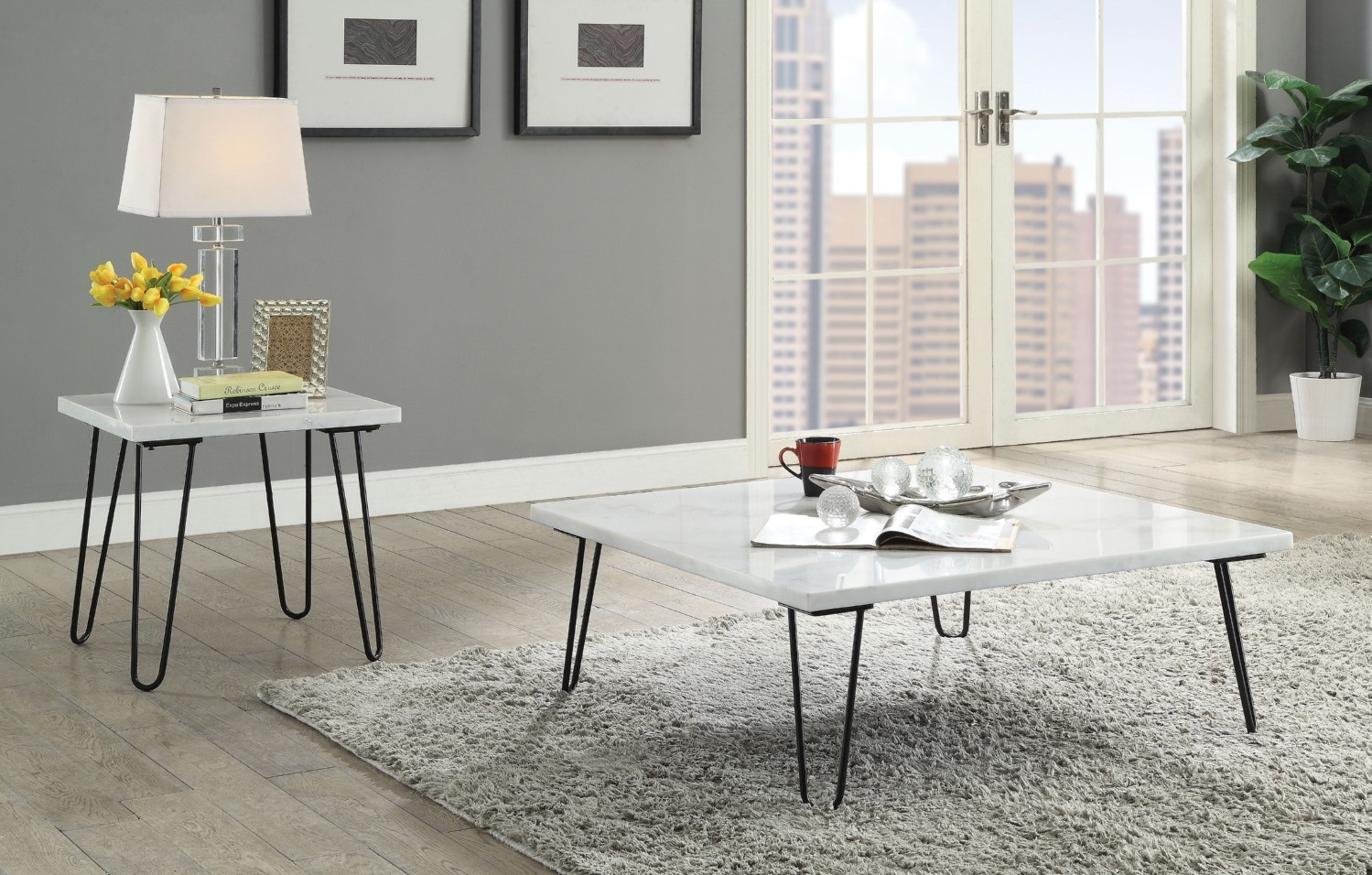 Telestis Marble Square Coffee Table