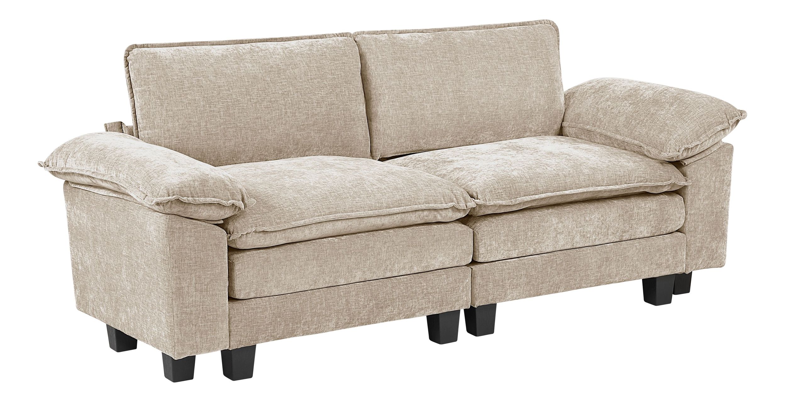 Dublin Chenille Modular Loveseat