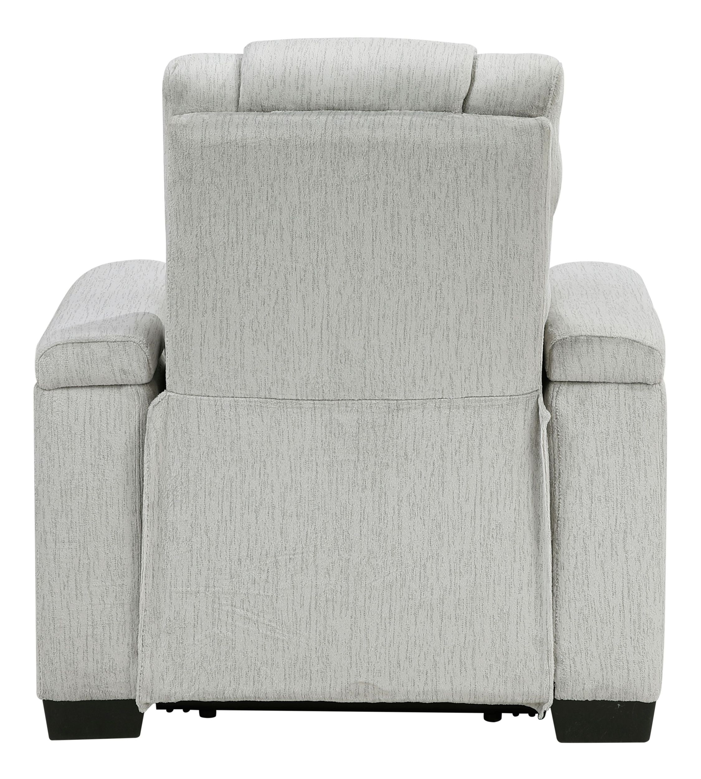 Ronan Microfiber Reclining Chair with LED Lighting
