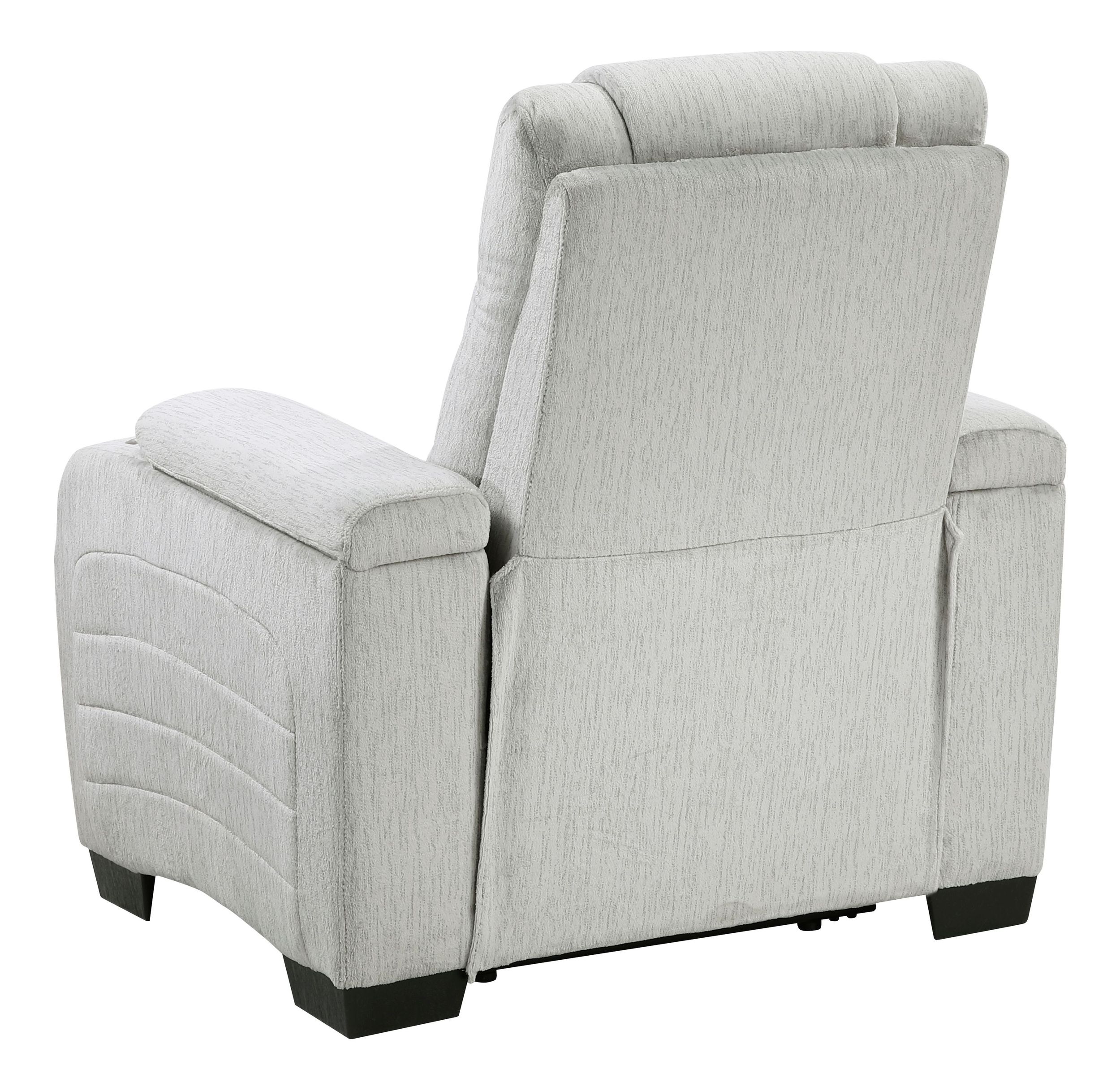 Ronan Microfiber Reclining Chair with LED Lighting