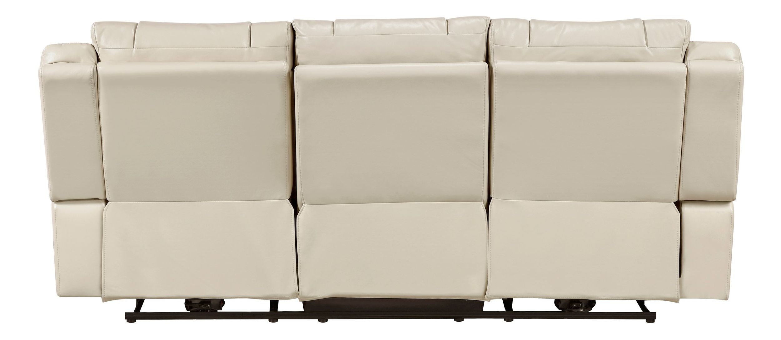 Huron Faux Leather Power Double Reclining Sofa with LED Lighting
