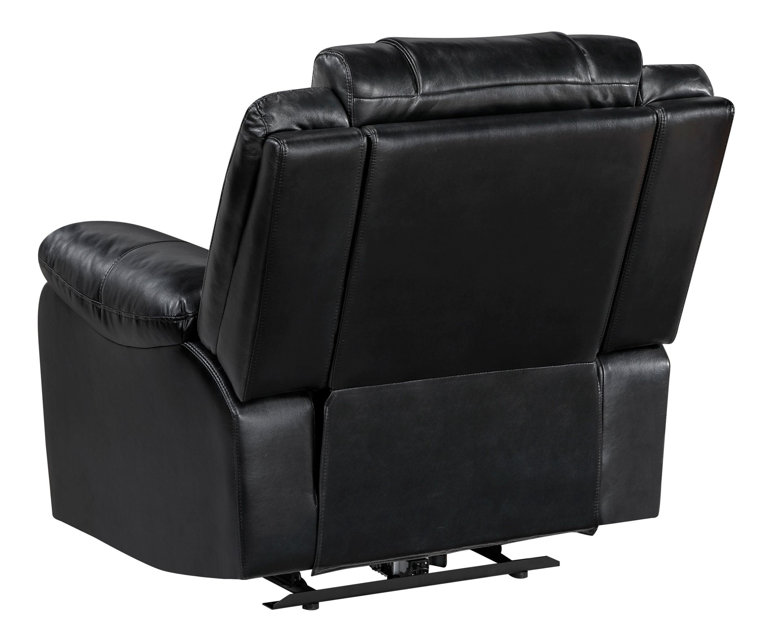 Huron Faux Leather Power Double Reclining Living Room Set with LED Lighting