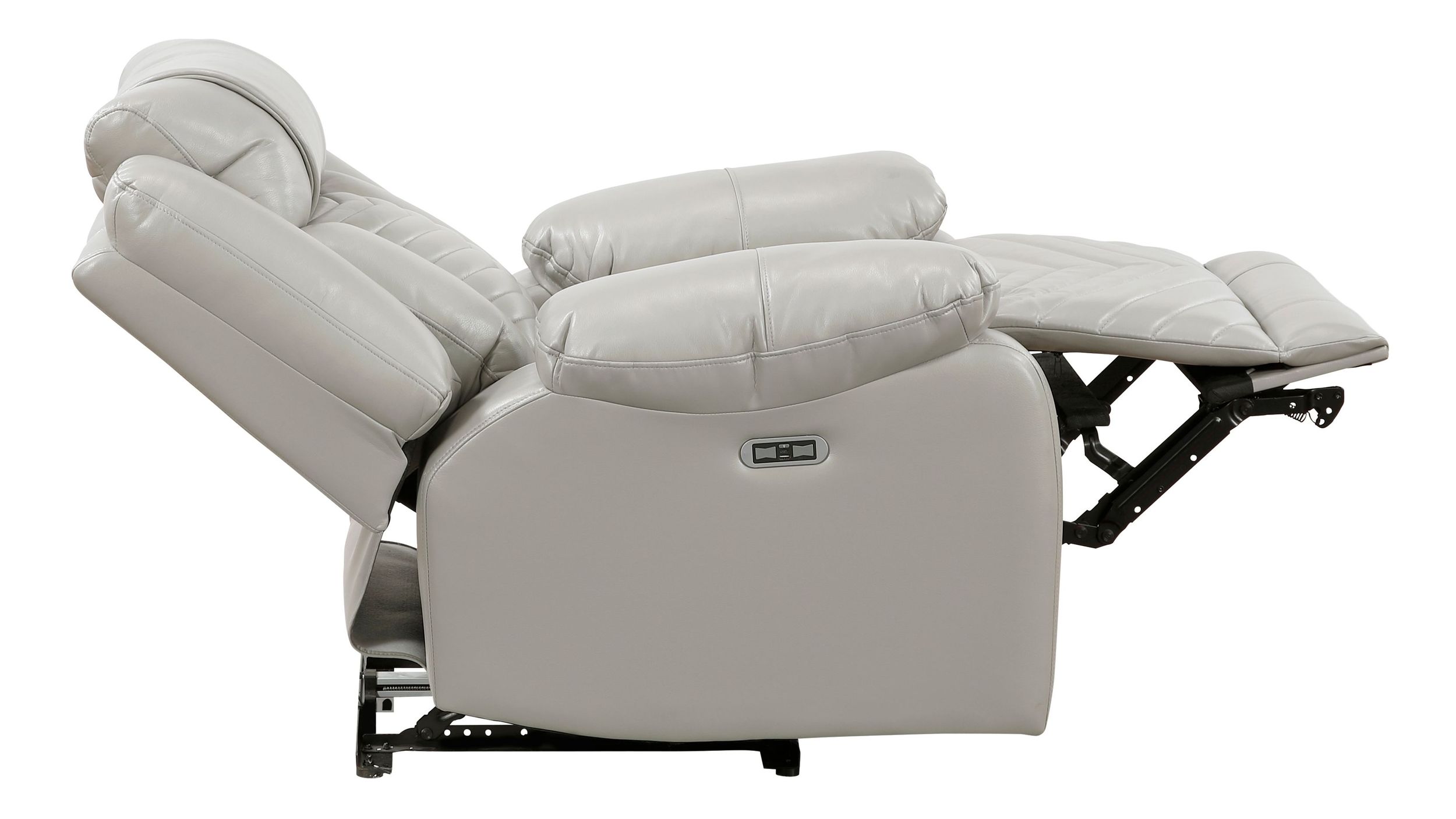 Huron Faux Leather Power Reclining Chair with LED Lighting