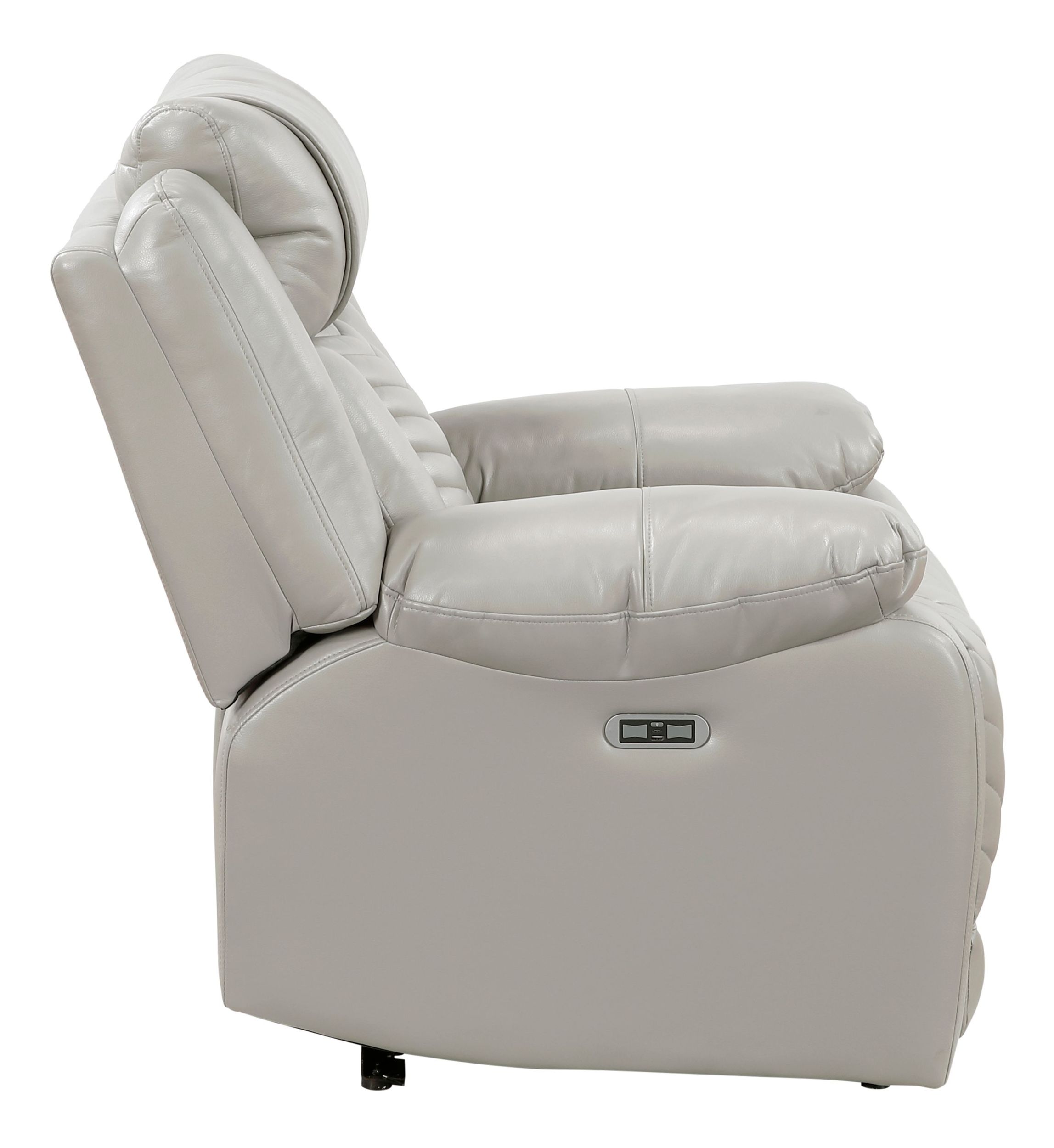 Huron Faux Leather Power Reclining Chair with LED Lighting