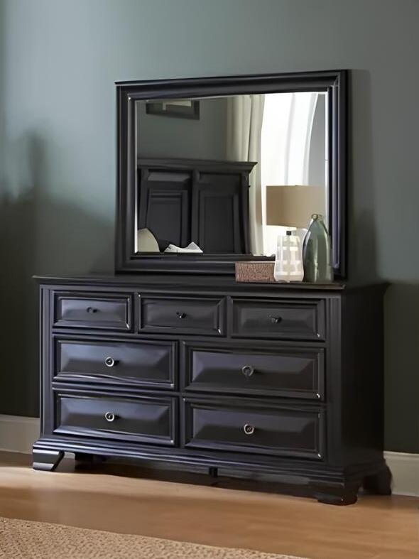 SM Lifestyle 8458 Glass/Wood Mirror