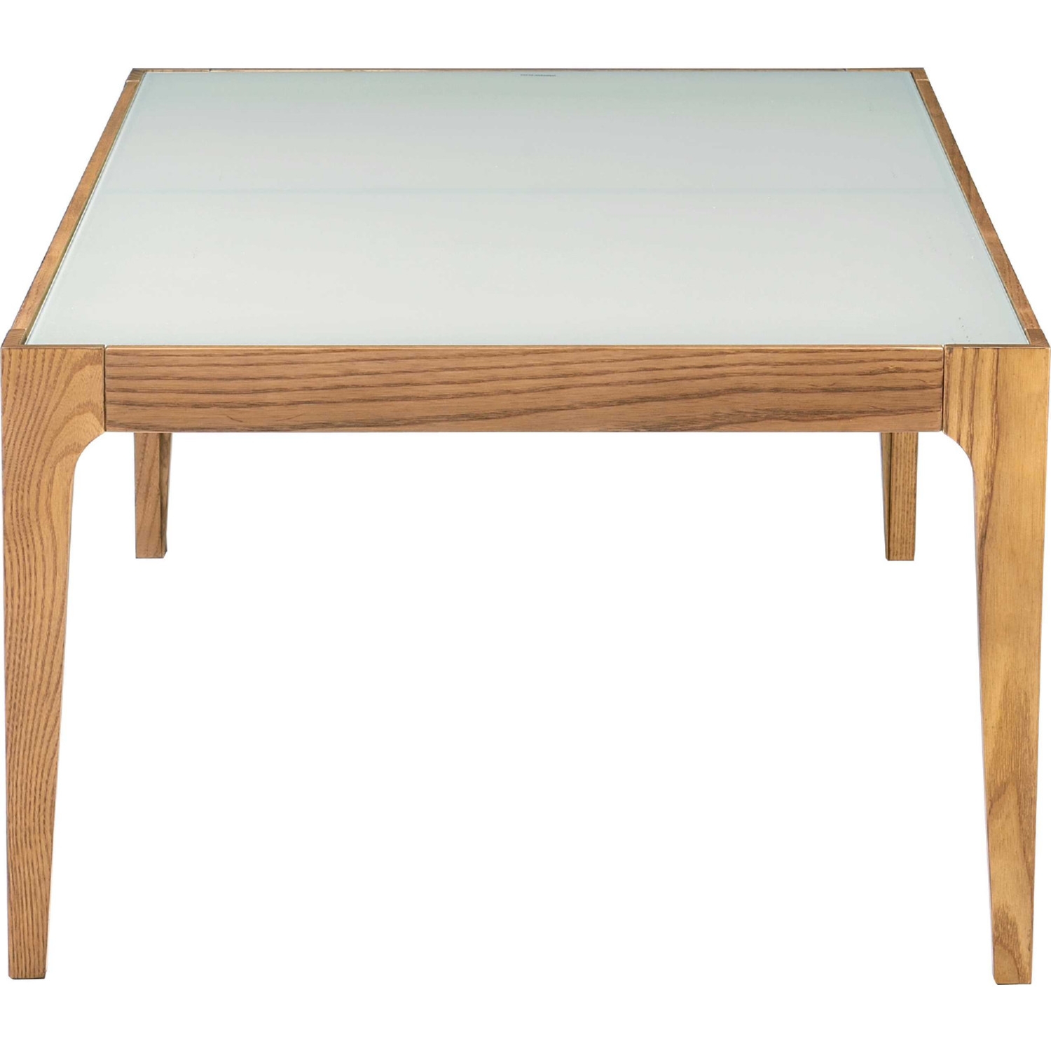 Gwynn Frosted Glass/Wood Rectangular Coffee Table