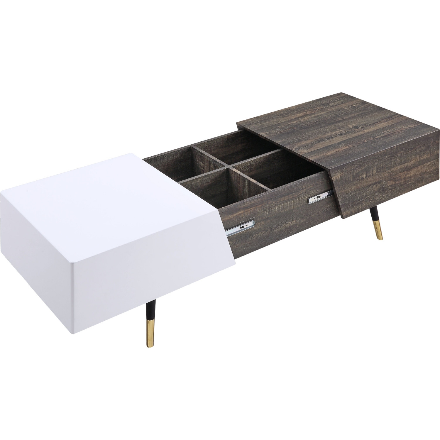 Orion Wood Storage Rectangular Coffee Table