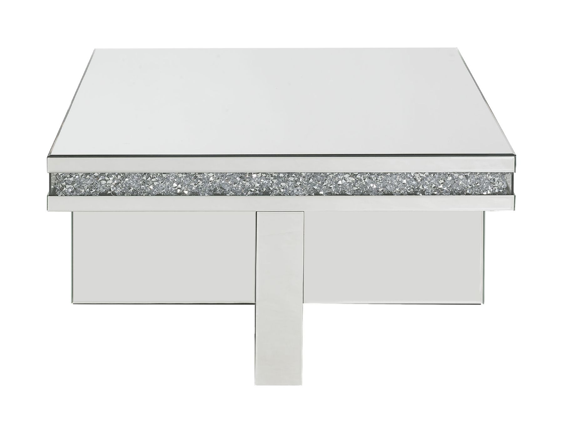 Noralie 84695 Mirrored/Faux Diamonds Coffee Table