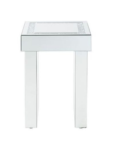 Noralie 84707 Mirrored/Faux Diamonds End Table