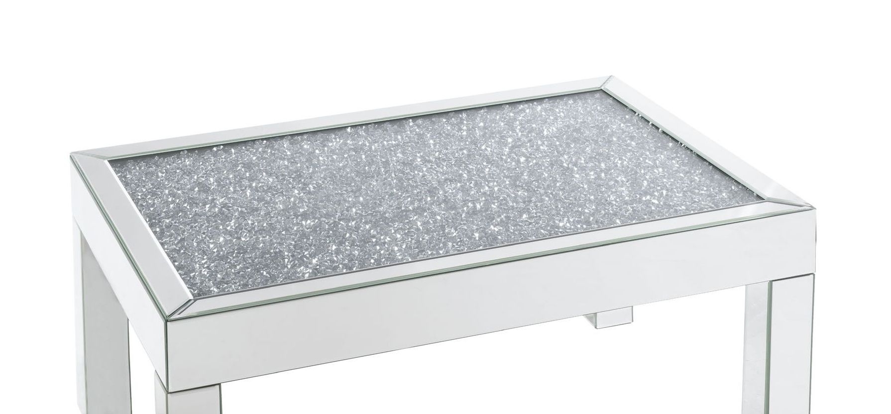 Noralie 84705 Mirrored/Faux Diamonds Coffee Table