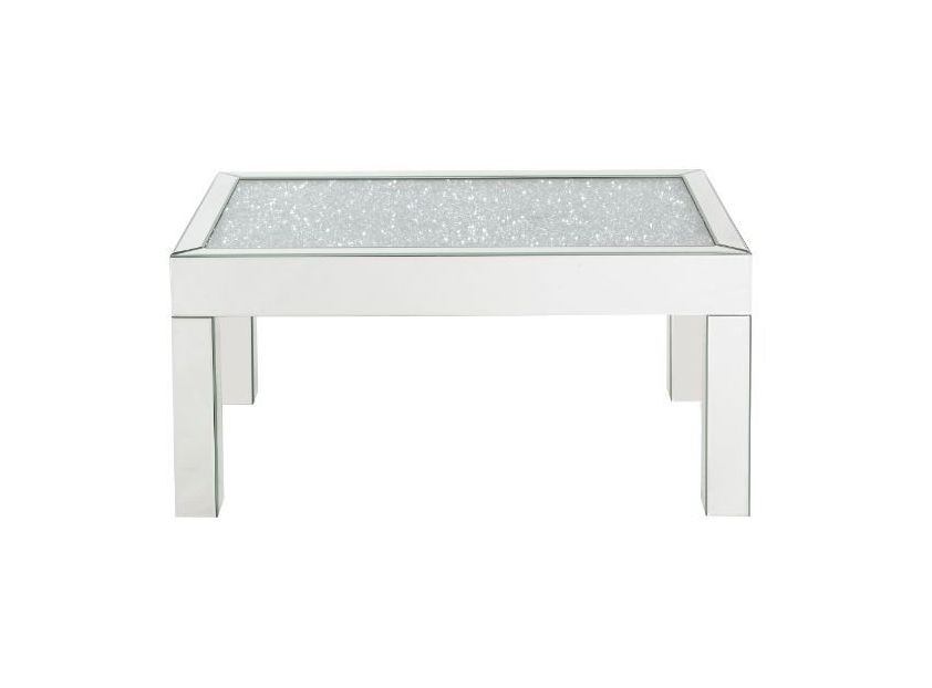 Noralie 84705 Mirrored/Faux Diamonds Coffee Table
