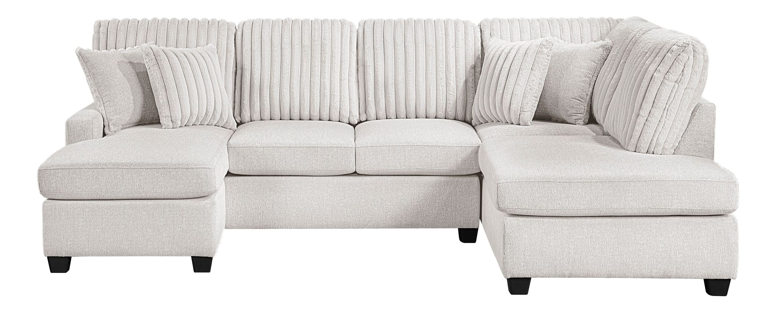 Lawson U-Shaped Chenille/Corduroy 2-Piece Sectional with Chaise