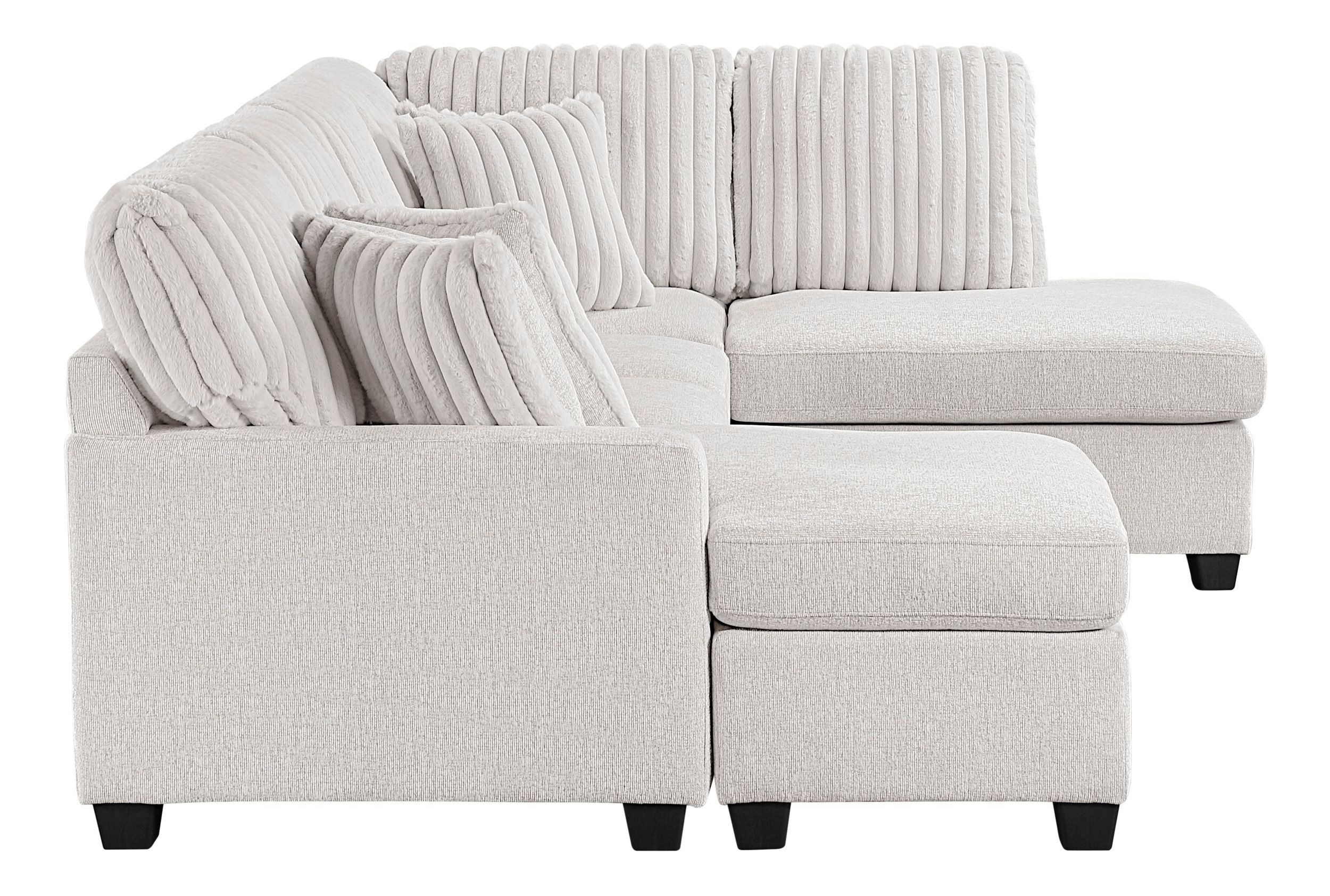 Lawson U-Shaped Chenille/Corduroy 2-Piece Sectional with Chaise
