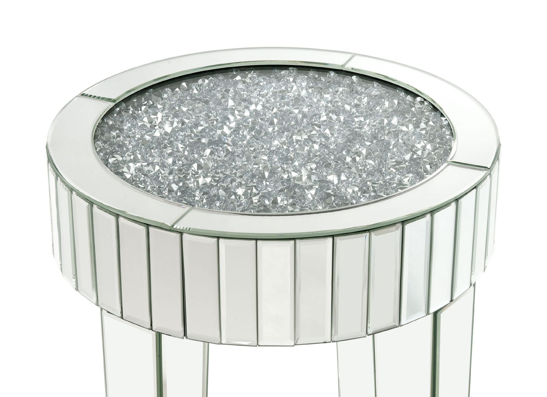 Ornat 84712 Mirrored/Faux Diamonds End Table