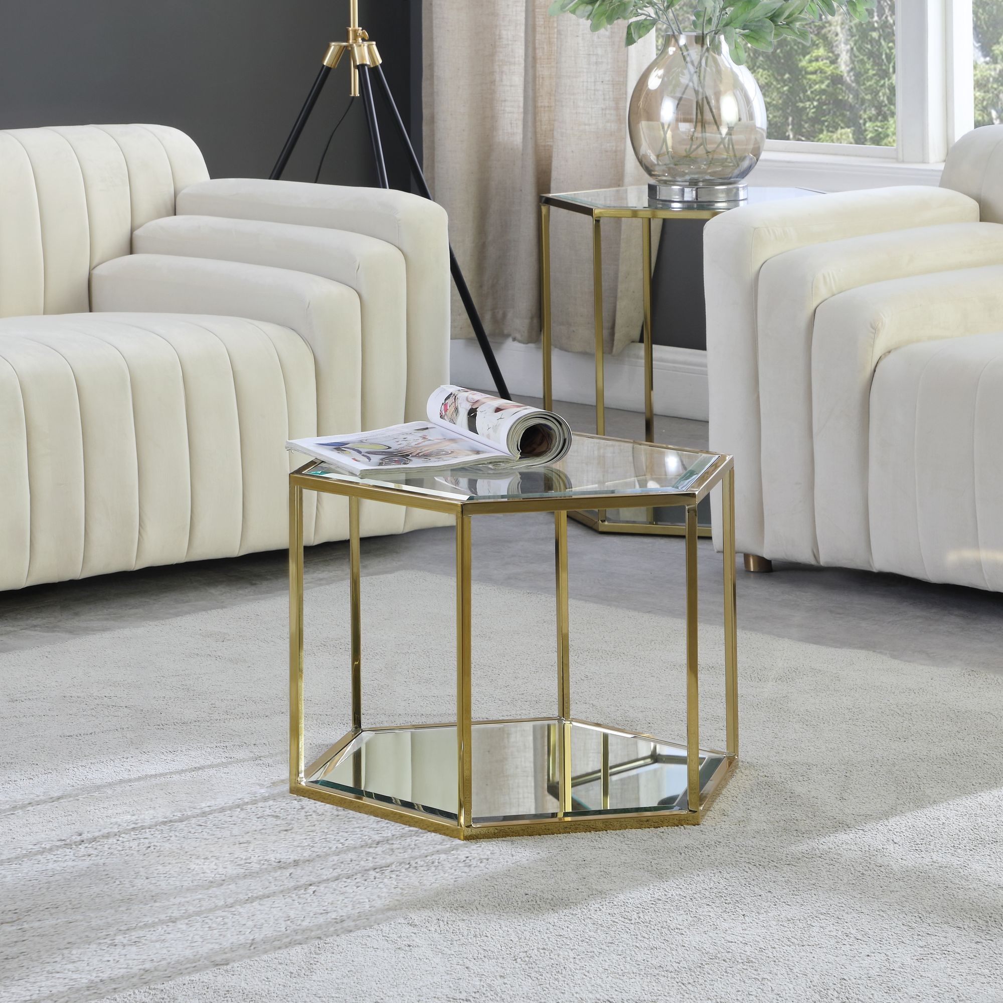 Sei 20" Glass Coffee Table