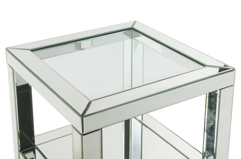 Noralie 84732 Mirrored/Faux Diamonds End Table