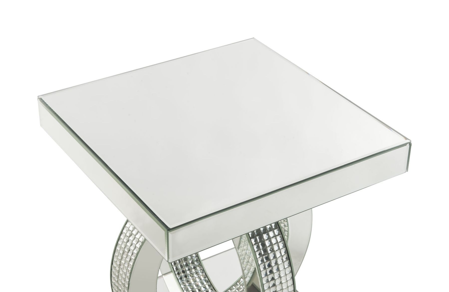 Ornat 84742 Mirrored/Faux Diamonds End Table
