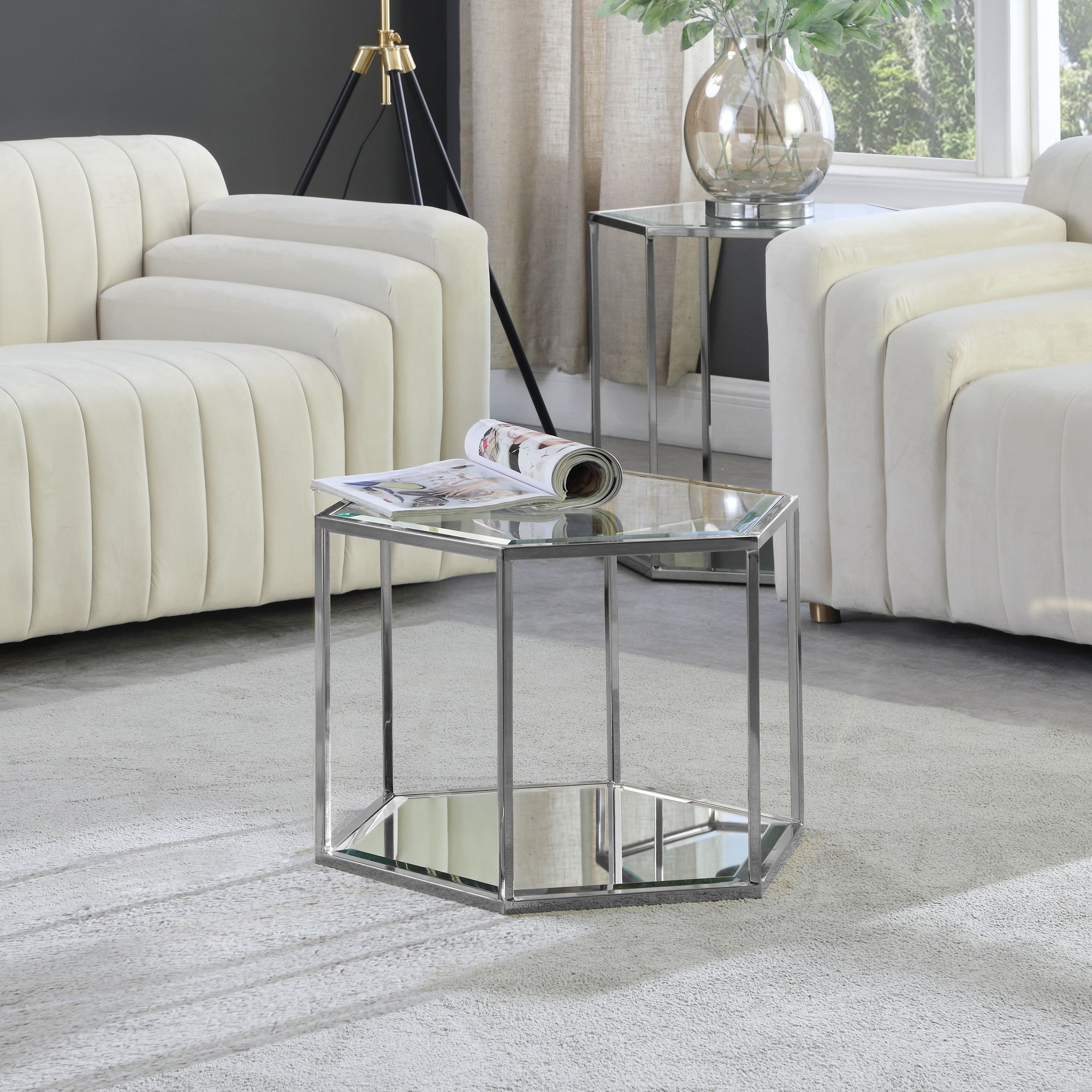 Sei 20" Glass Coffee Table