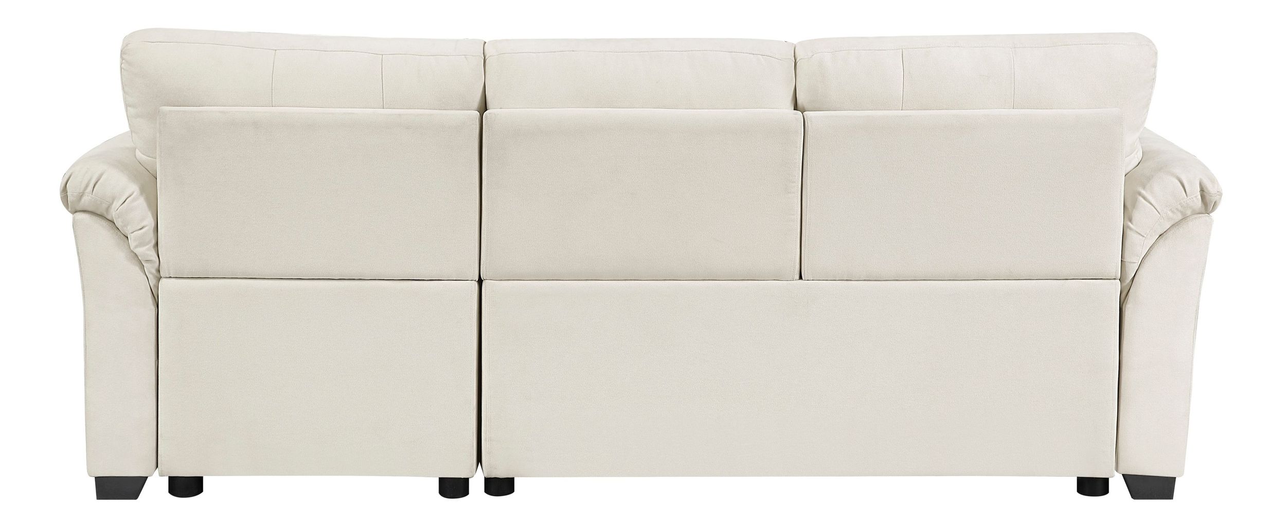 Elara Polyester 2‑Piece Reversible Sectional with Pull‑out Bed, Reversible Chaise & Hidden Storage
