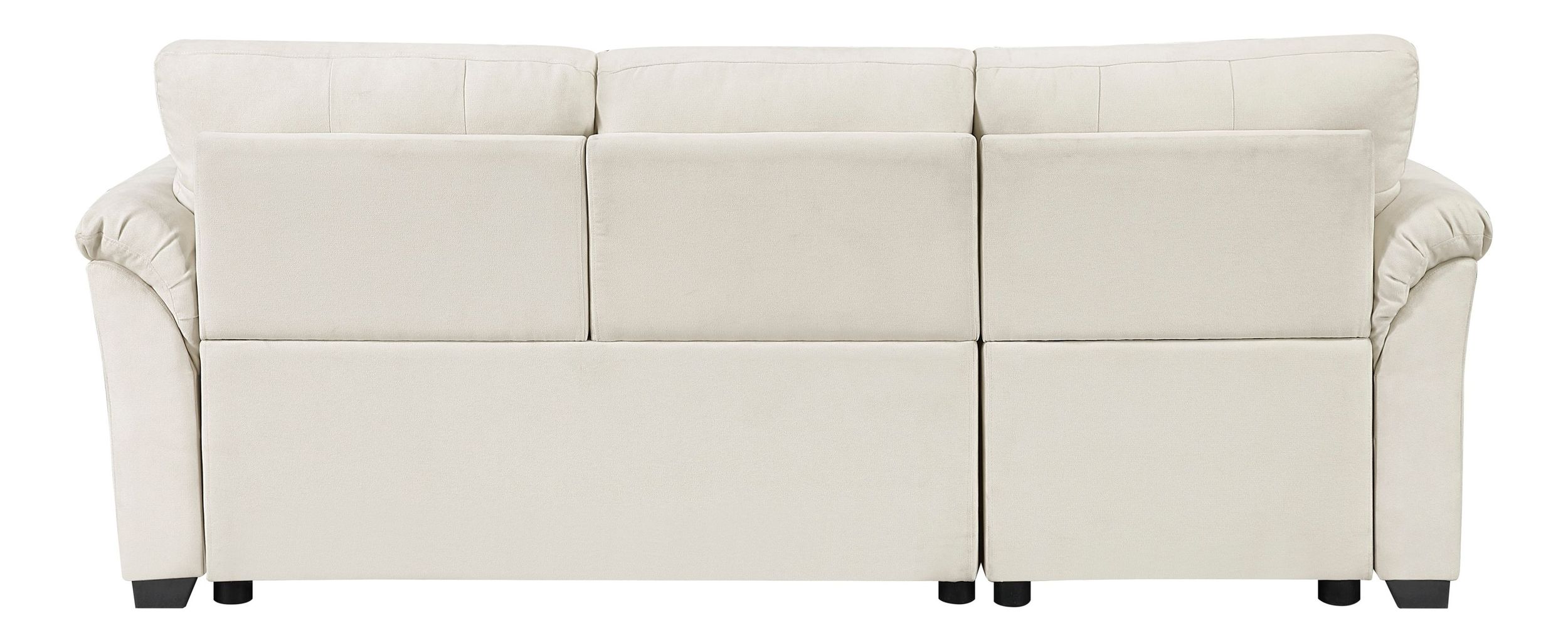 Elara Polyester 2‑Piece Reversible Sectional with Pull‑out Bed, Reversible Chaise & Hidden Storage