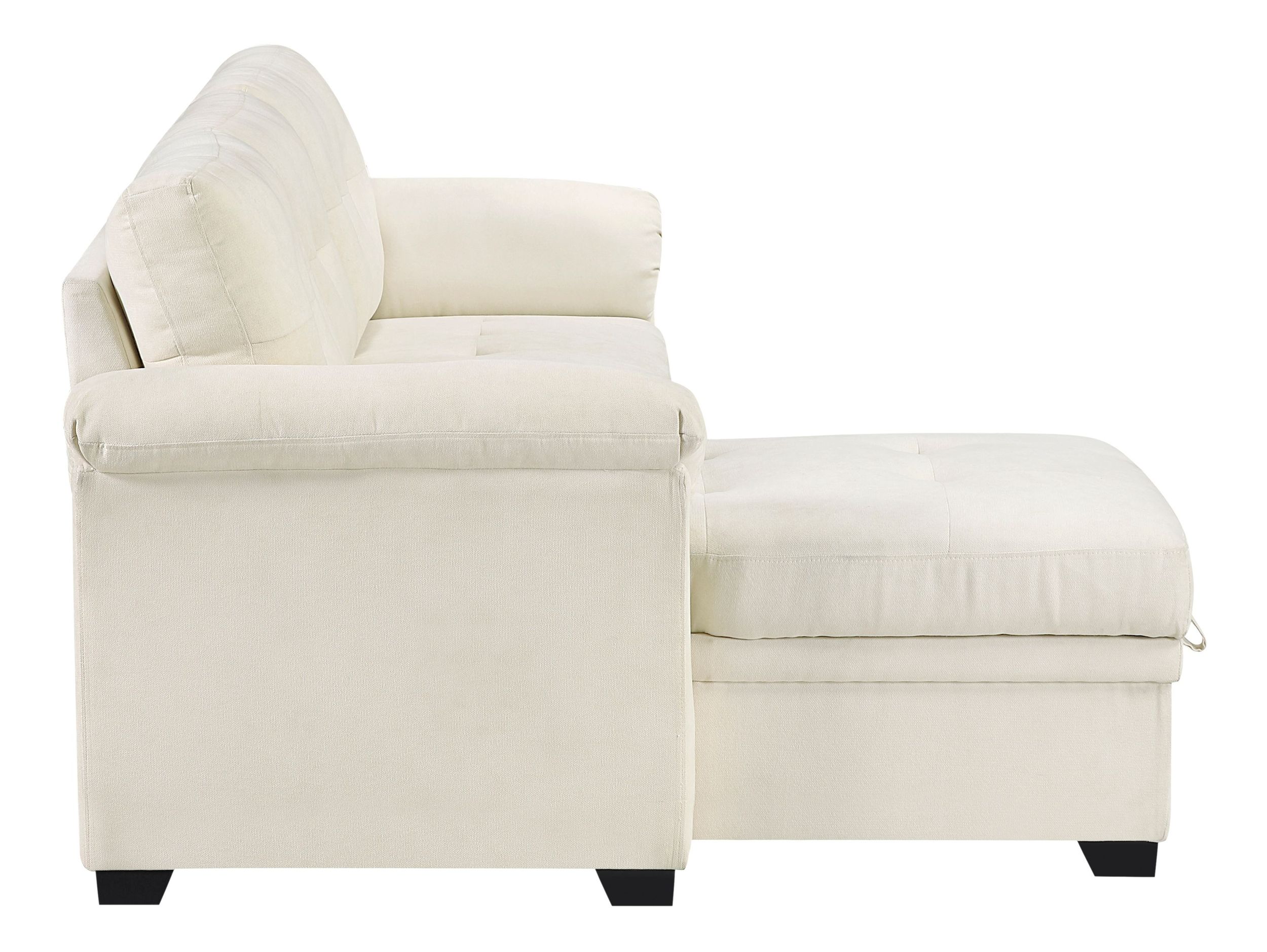 Elara Polyester 2‑Piece Reversible Sectional with Pull‑out Bed, Reversible Chaise & Hidden Storage