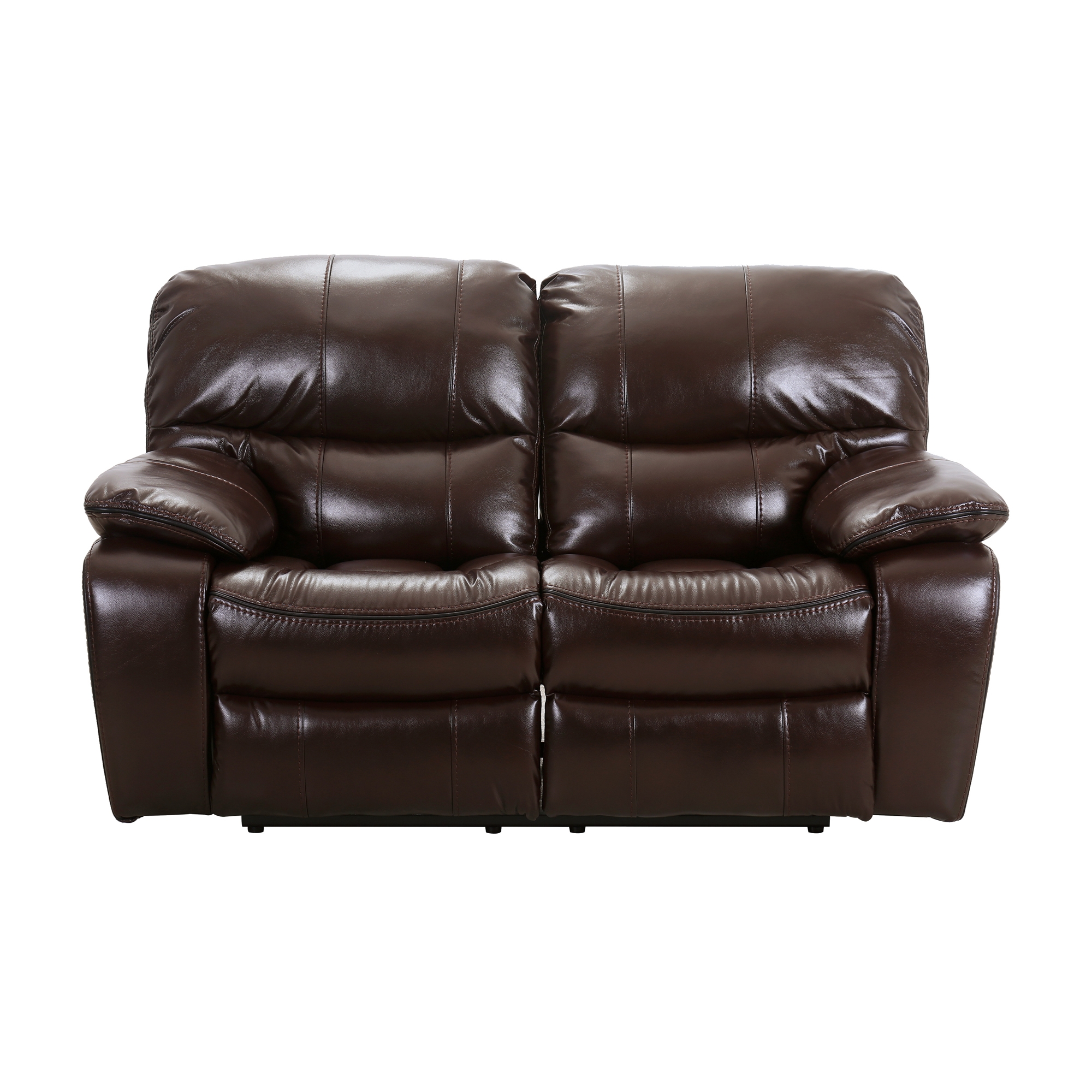 Pecos Leatherette Reclining Loveseat