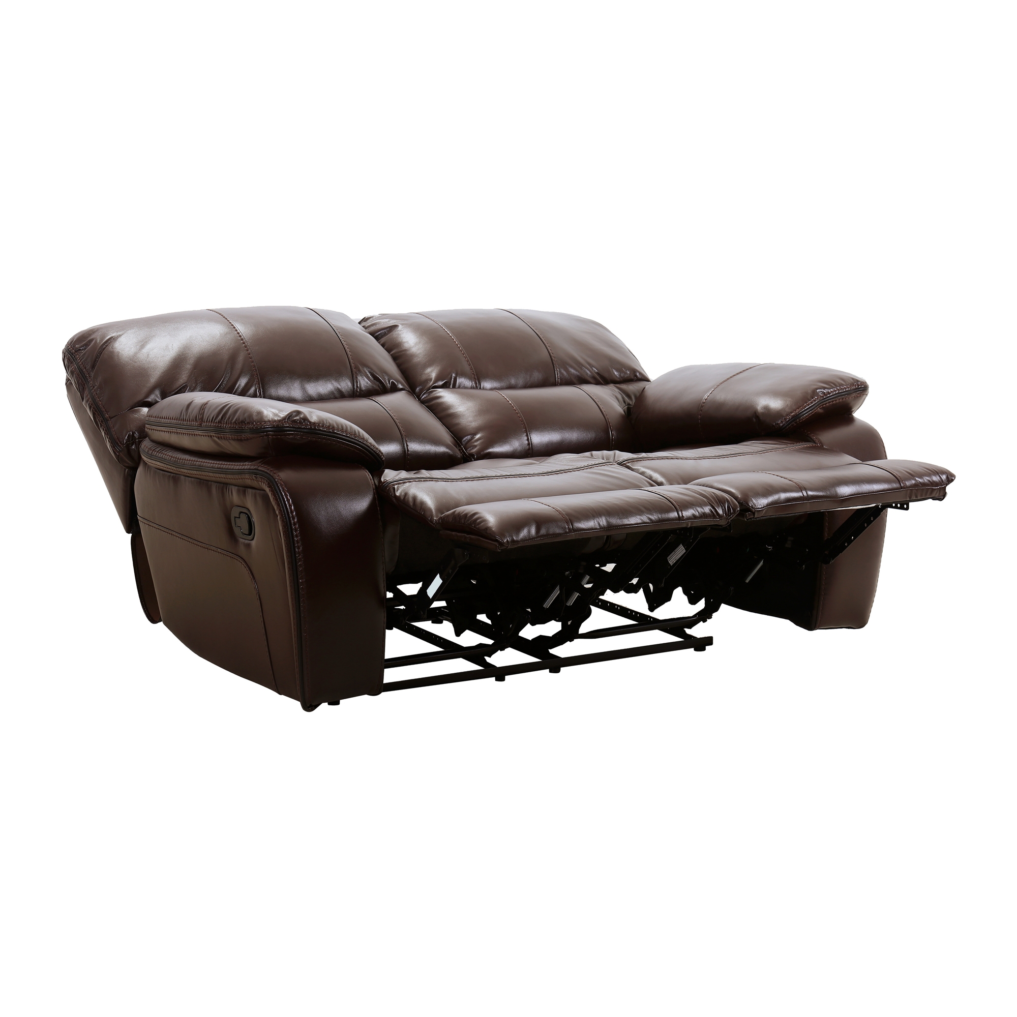 Pecos Leatherette Reclining Loveseat
