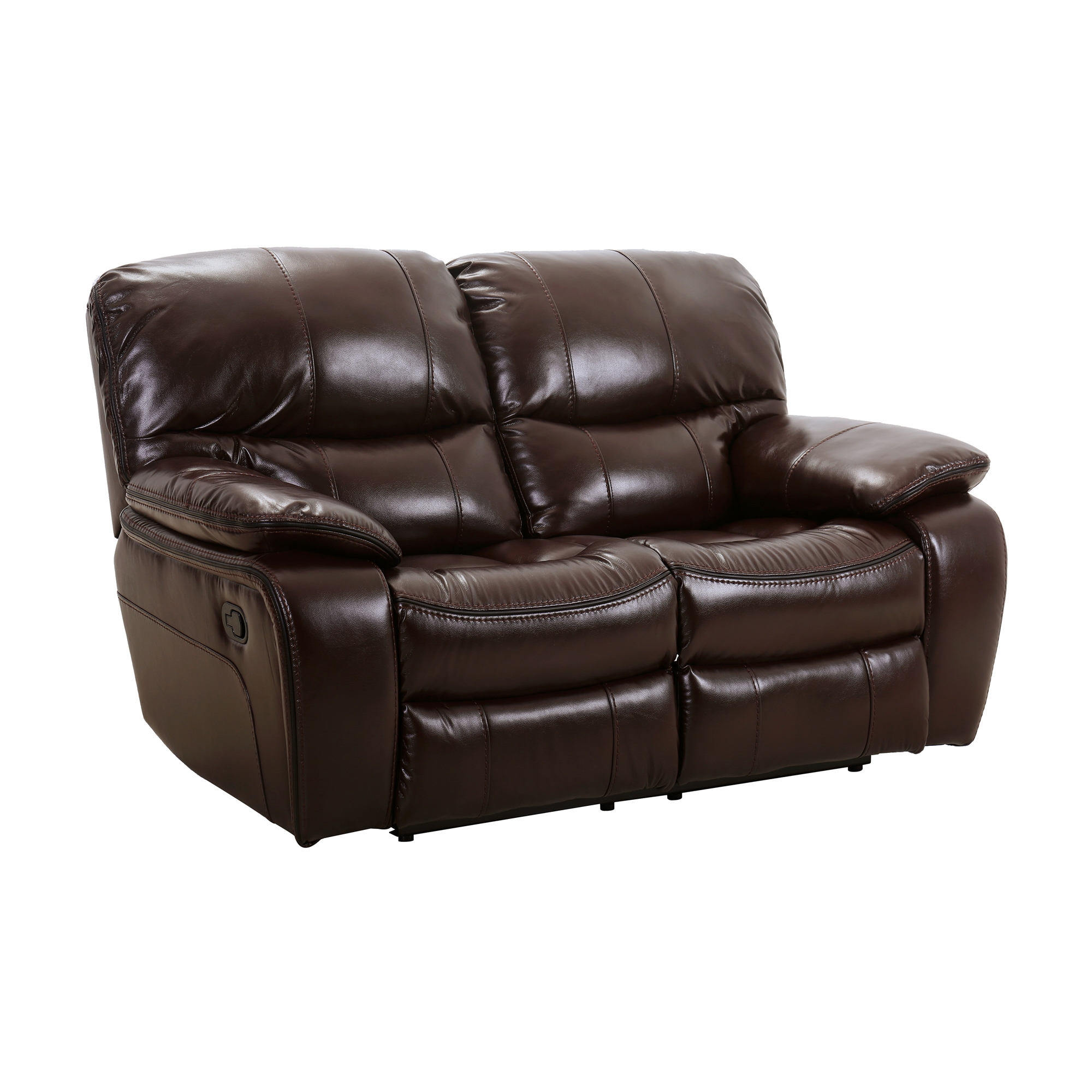 Pecos Leatherette Reclining Loveseat